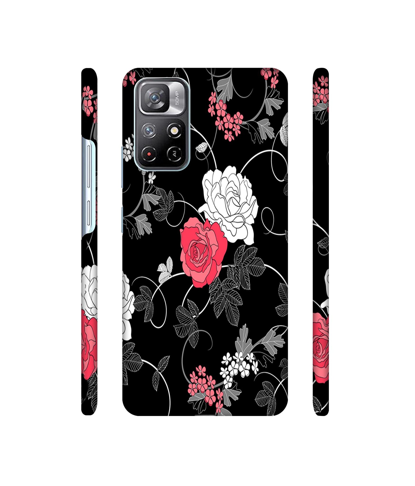 Roses Designer Hard Back Cover for Mi Redmi Note 11T 5G / Poco M4 Pro 5G