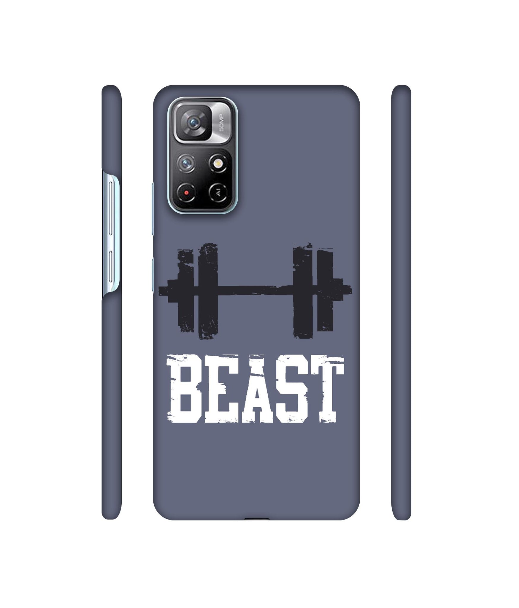 Beast Gym Designer Hard Back Cover for Mi Redmi Note 11T 5G / Poco M4 Pro 5G