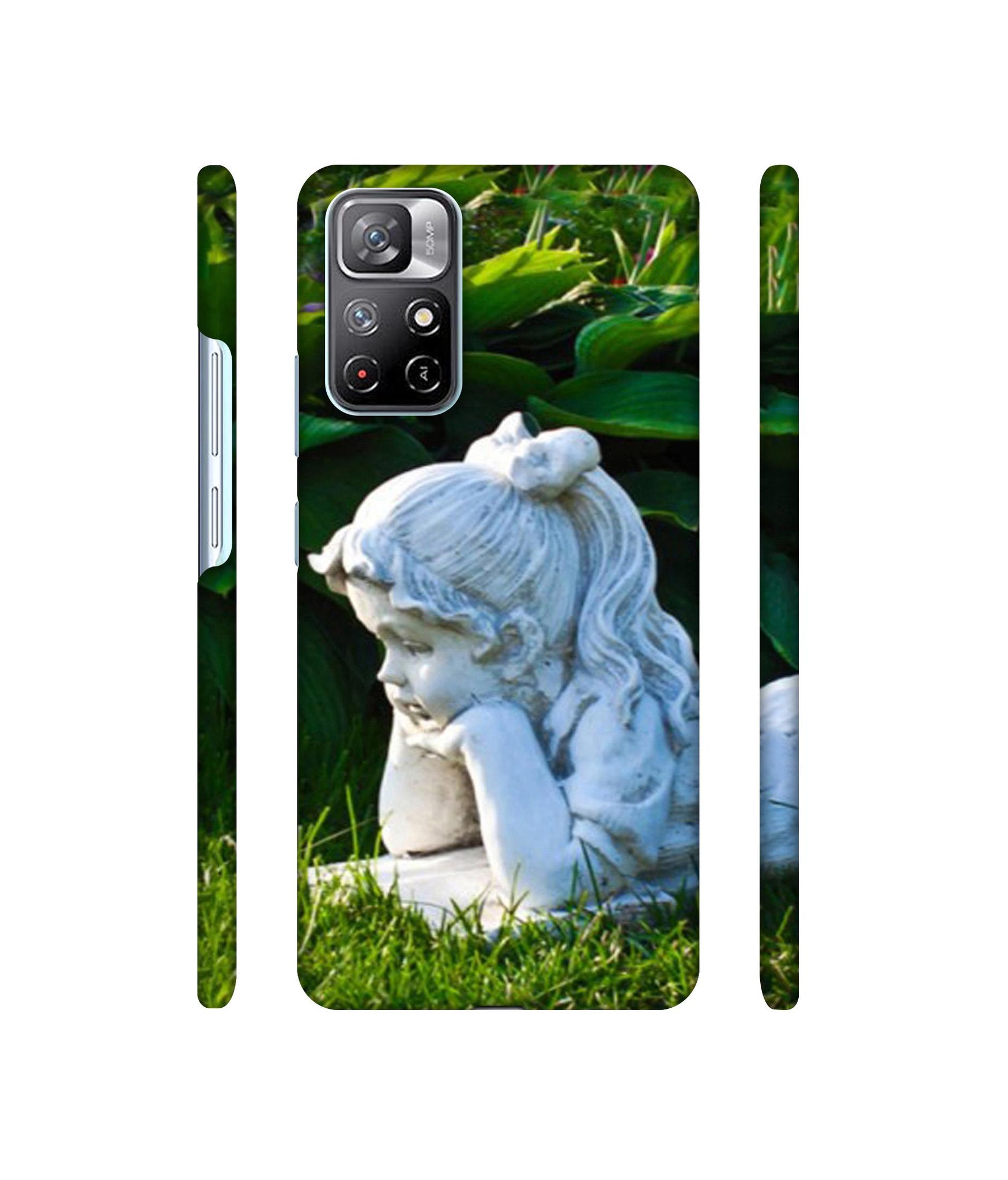 Statue of Girl Designer Hard Back Cover for Mi Redmi Note 11T 5G / Poco M4 Pro 5G