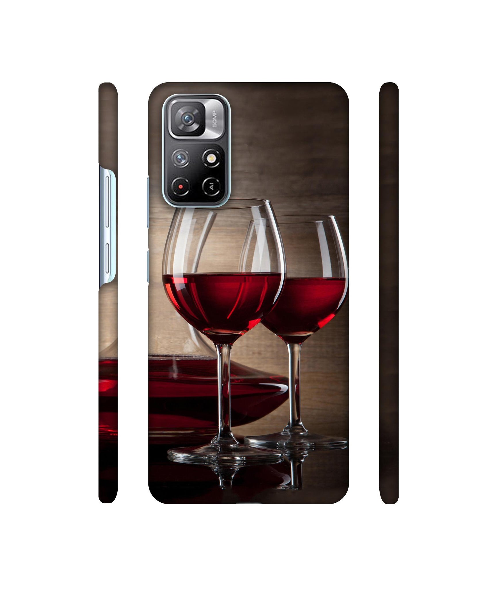 Wine Glass Designer Hard Back Cover for Mi Redmi Note 11T 5G / Poco M4 Pro 5G