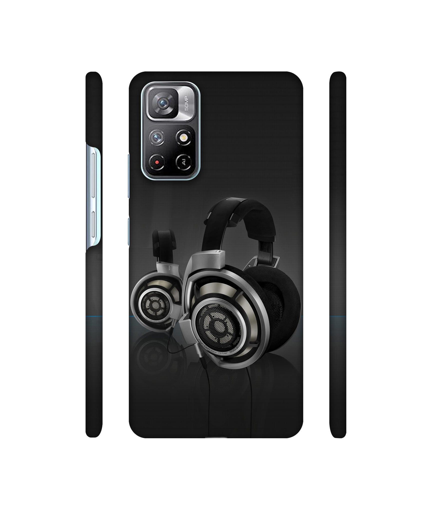 Head Phone Designer Hard Back Cover for Mi Redmi Note 11T 5G / Poco M4 Pro 5G
