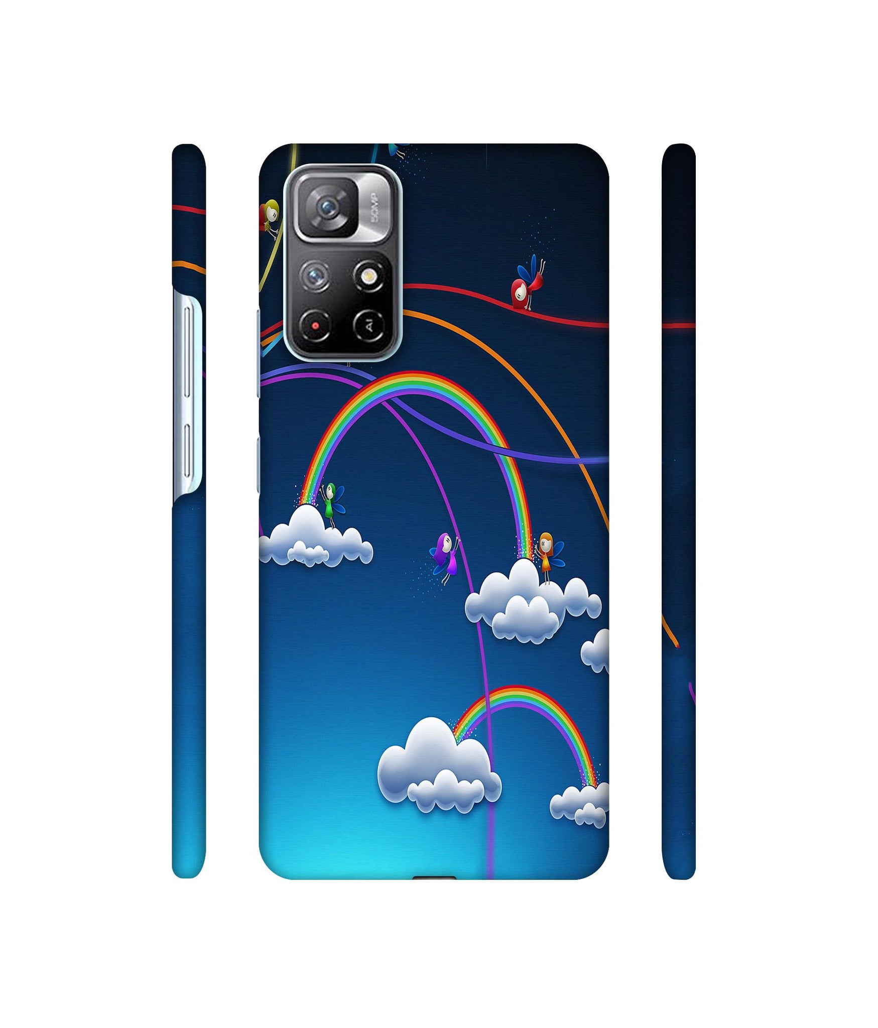 Rainbow Designer Hard Back Cover for Mi Redmi Note 11T 5G / Poco M4 Pro 5G