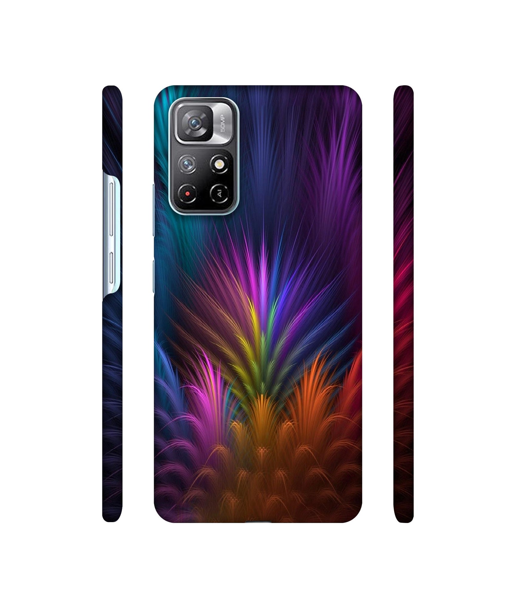 Multicoloured Designer Hard Back Cover for Mi Redmi Note 11T 5G / Poco M4 Pro 5G