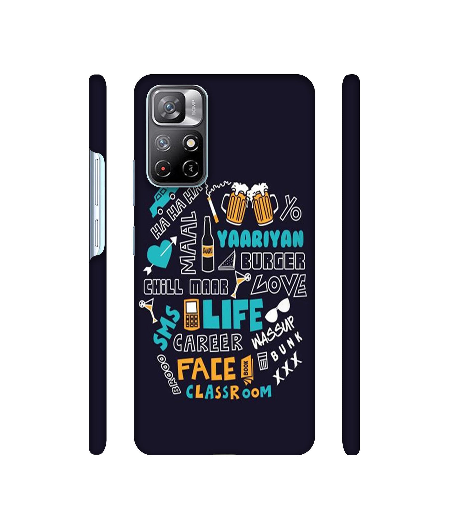 Funny Quote Designer Hard Back Cover for Mi Redmi Note 11T 5G / Poco M4 Pro 5G