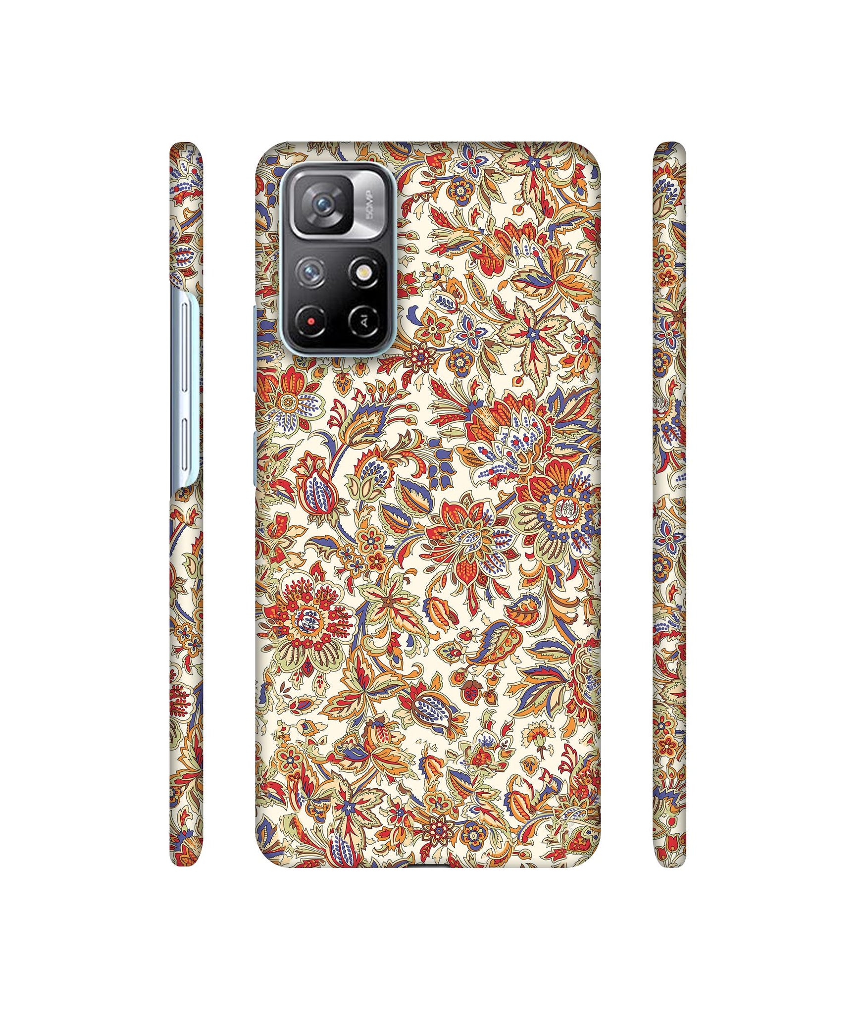 Floral Designer Hard Back Cover for Mi Redmi Note 11T 5G / Poco M4 Pro 5G