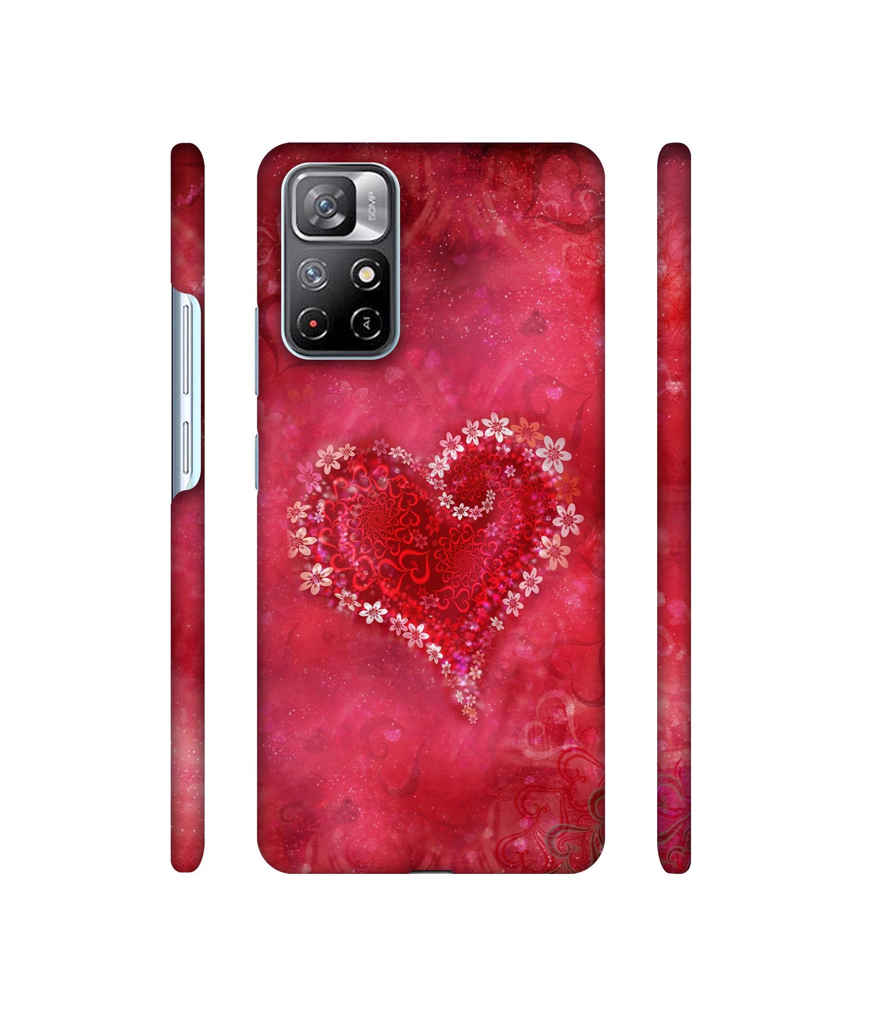 Heart Designer Hard Back Cover for Mi Redmi Note 11T 5G / Poco M4 Pro 5G