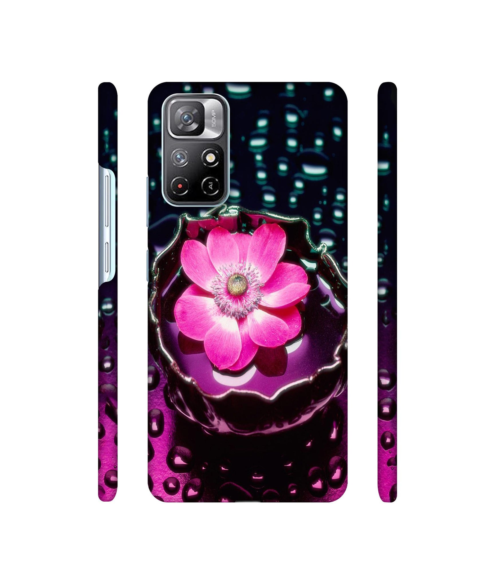 Flower in Water Designer Hard Back Cover for Mi Redmi Note 11T 5G / Poco M4 Pro 5G