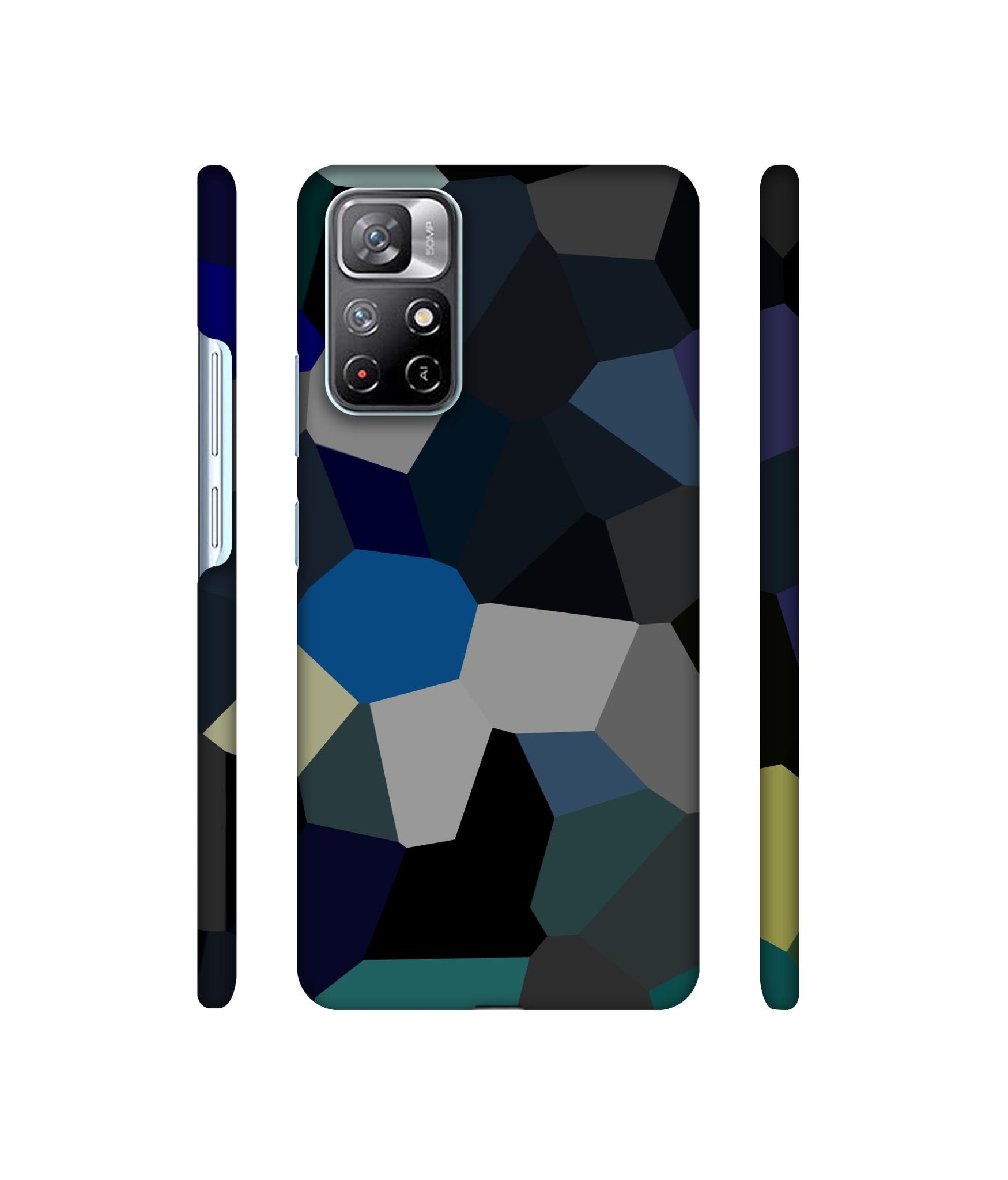 Mathematical Shape Designer Hard Back Cover for Mi Redmi Note 11T 5G / Poco M4 Pro 5G