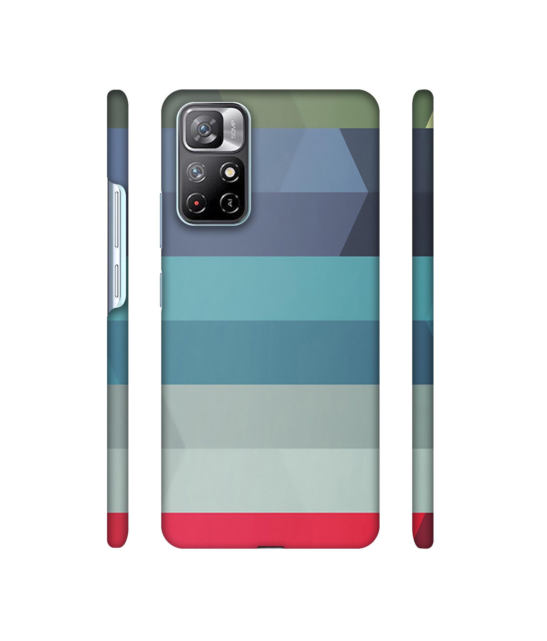 Colorful Lines Designer Hard Back Cover for Mi Redmi Note 11T 5G / Poco M4 Pro 5G