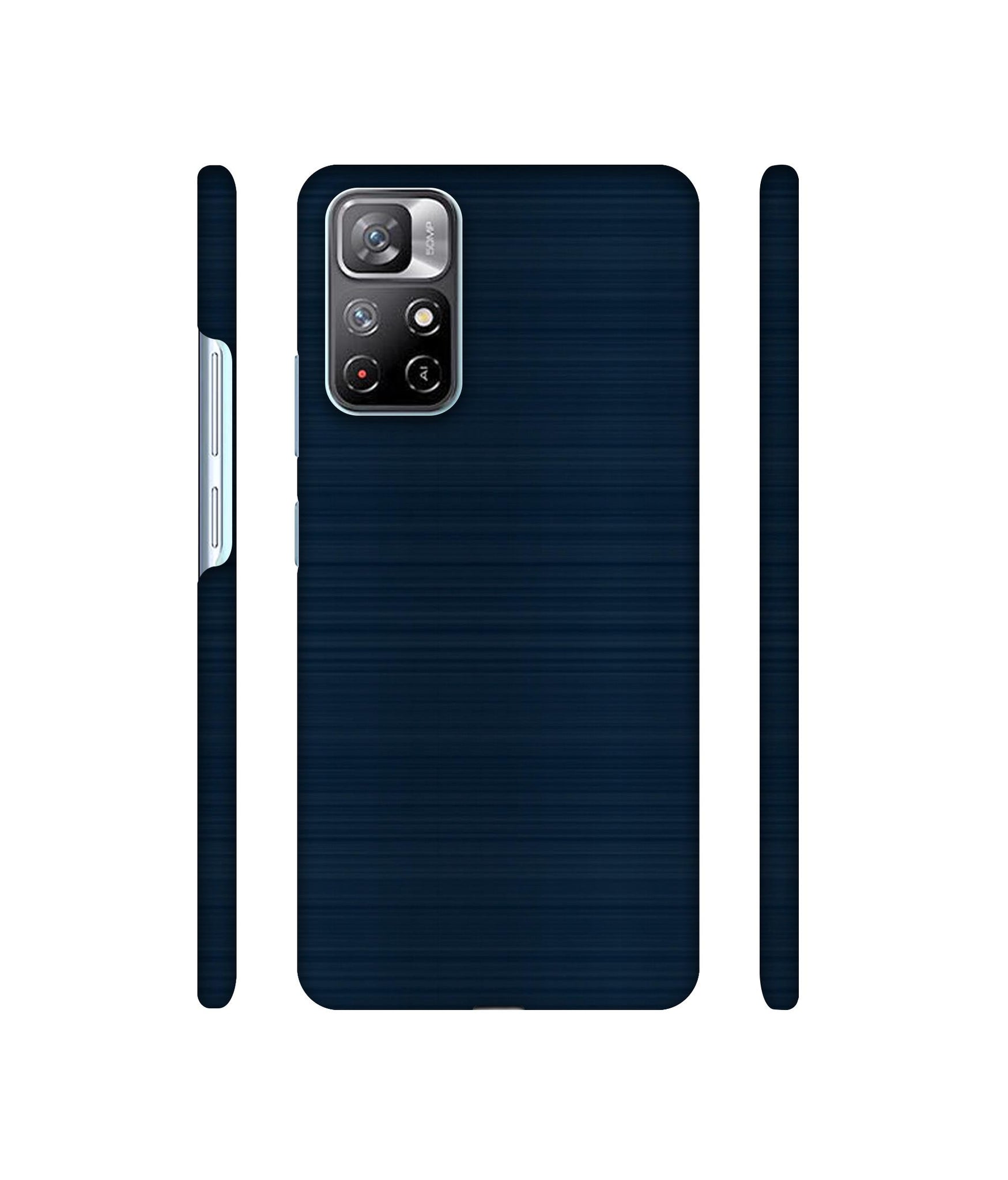 Blue Line Designer Hard Back Cover for Mi Redmi Note 11T 5G / Poco M4 Pro 5G