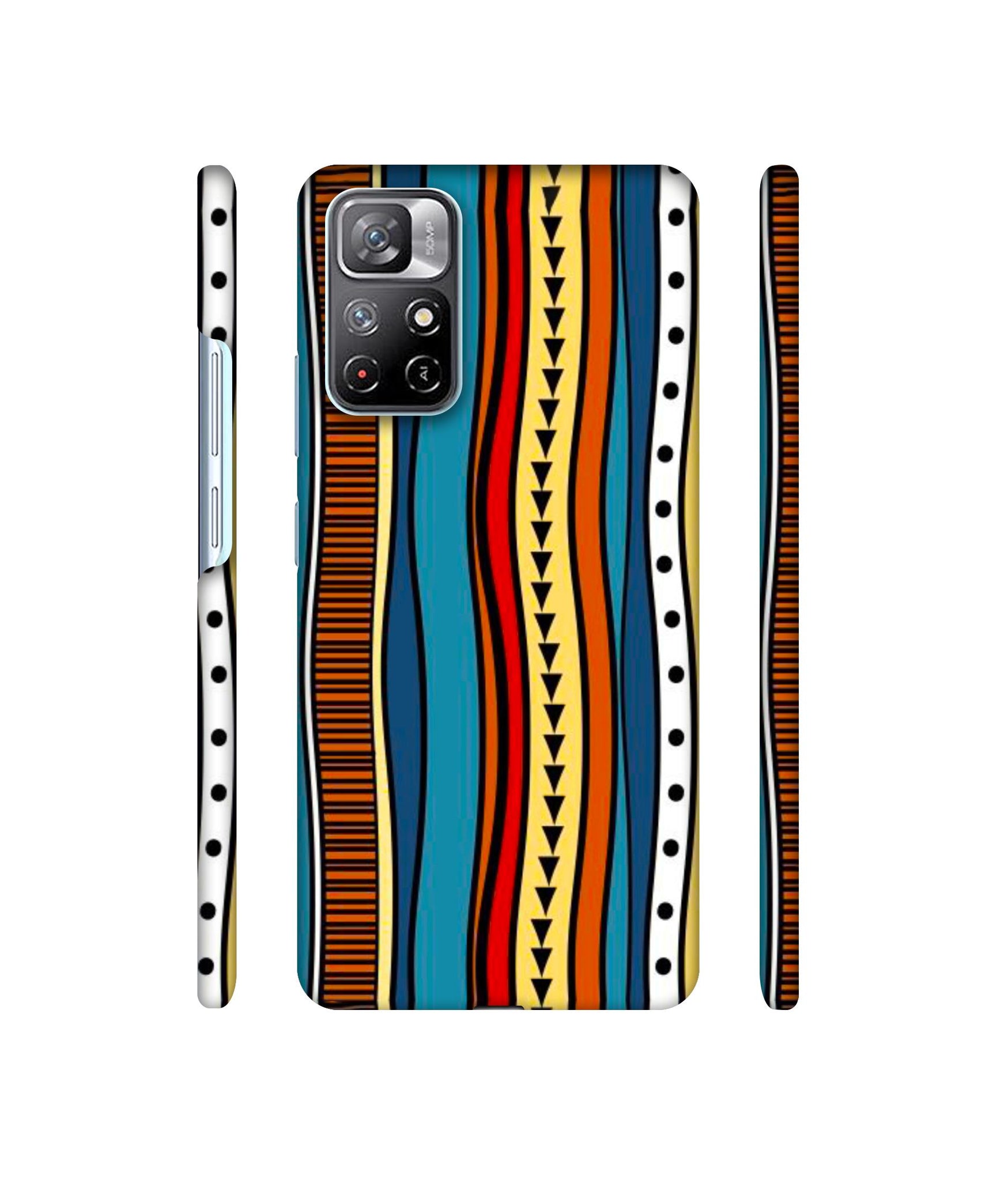 Rangoli Folk Art Designer Hard Back Cover for Mi Redmi Note 11T 5G / Poco M4 Pro 5G