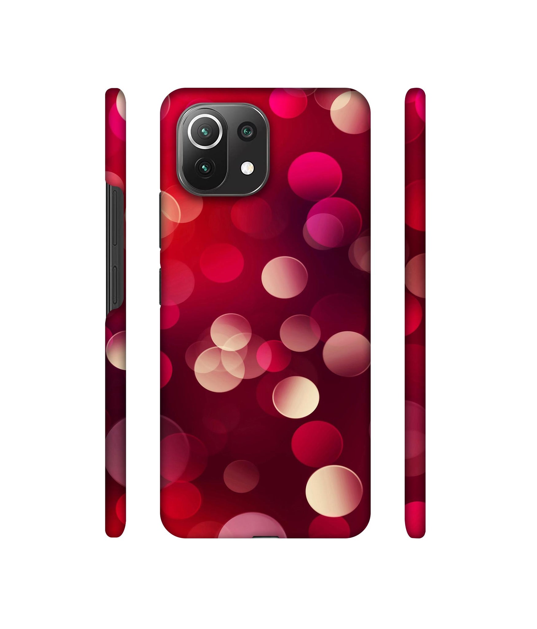 3D Circles Designer Hard Back Cover for Mi 11 Lite NE 5G