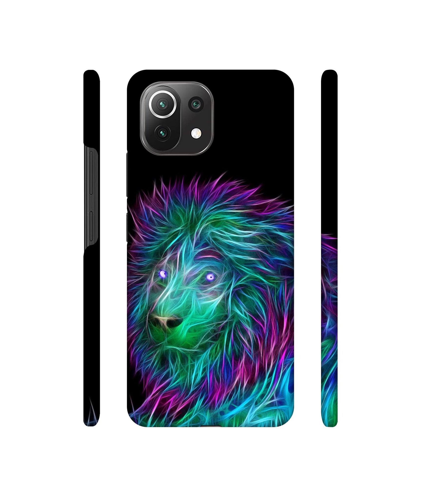 3D Lion Designer Hard Back Cover for Mi 11 Lite NE 5G