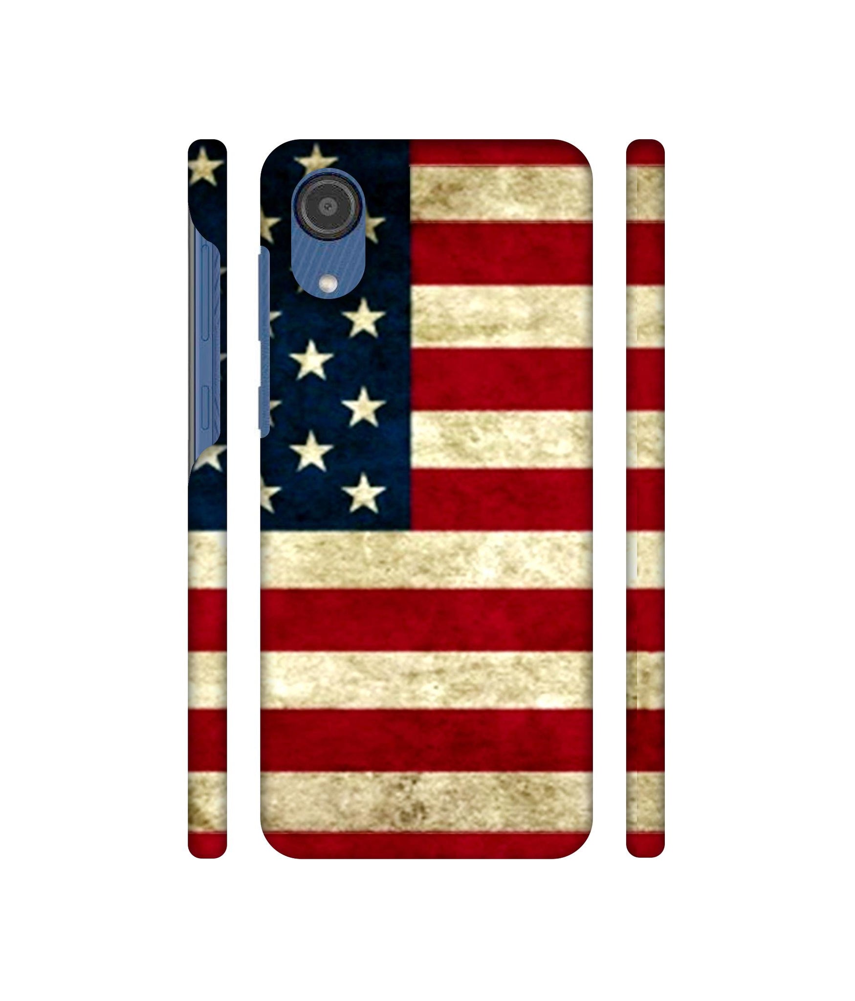 Multicoloured USA Flag Designer Hard Back Cover for Samsung Galaxy M03