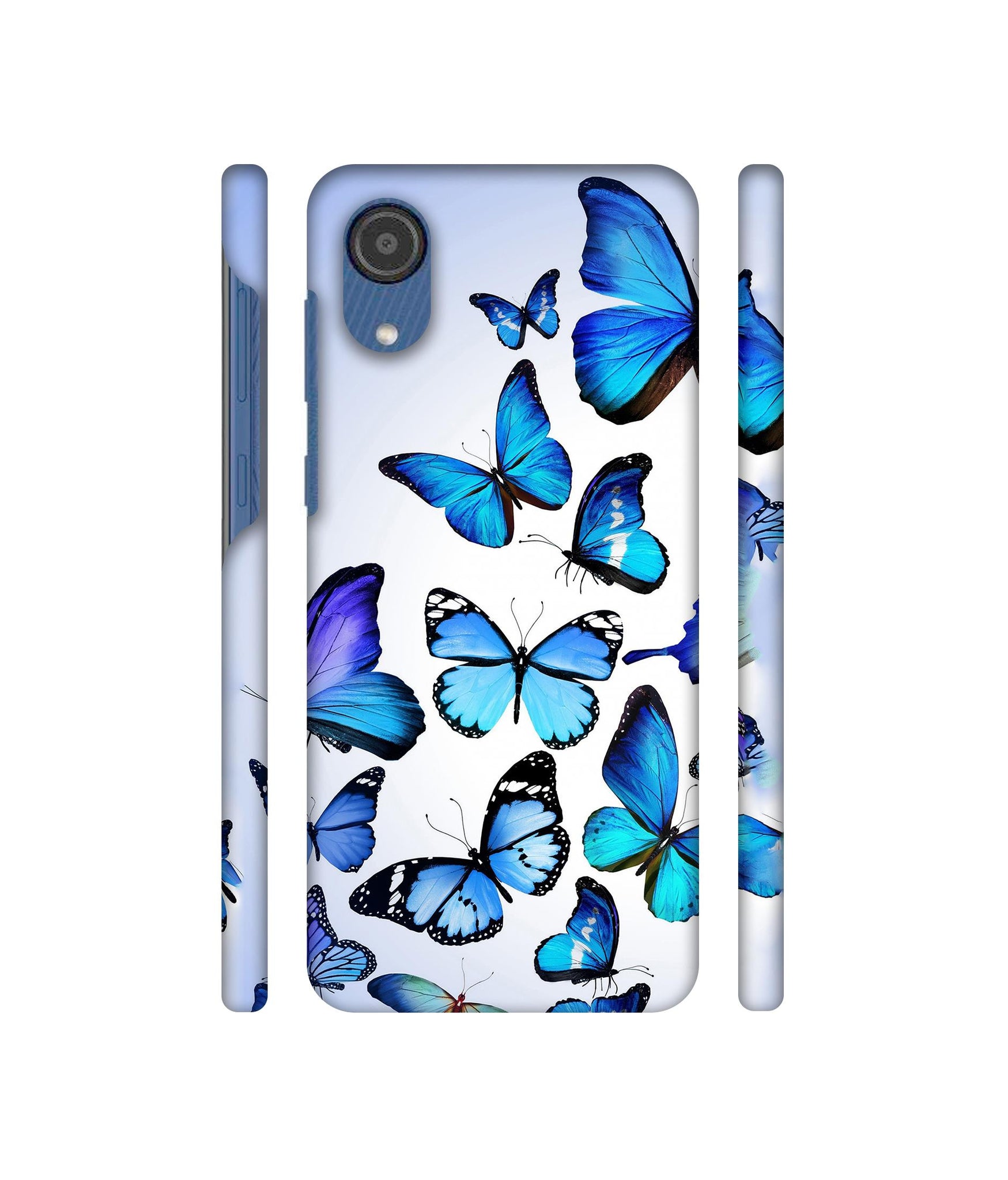Colorful Flying Butterfly Designer Hard Back Cover for Samsung Galaxy M03