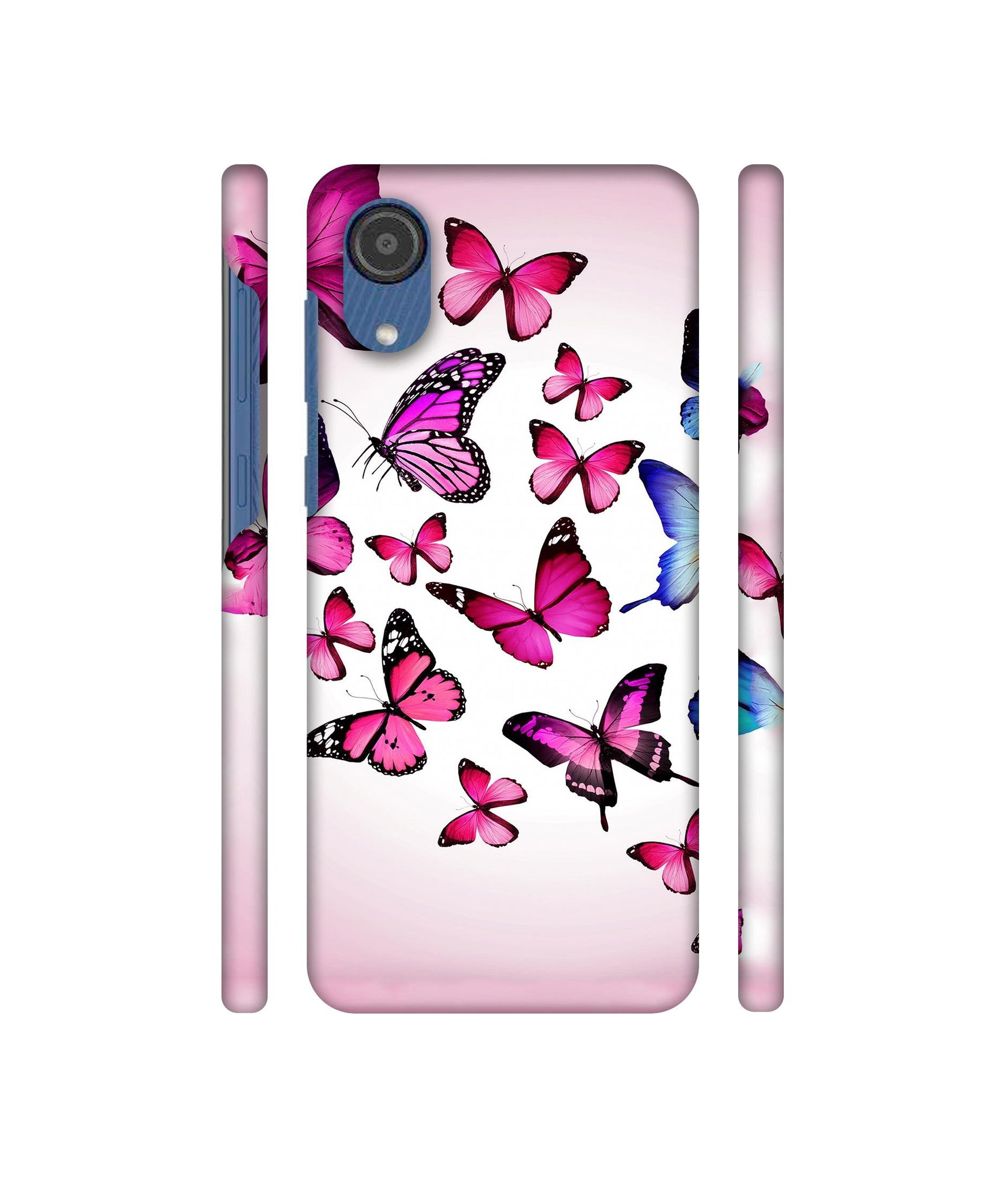 Flying Colorful Butterfly Designer Hard Back Cover for Samsung Galaxy M03