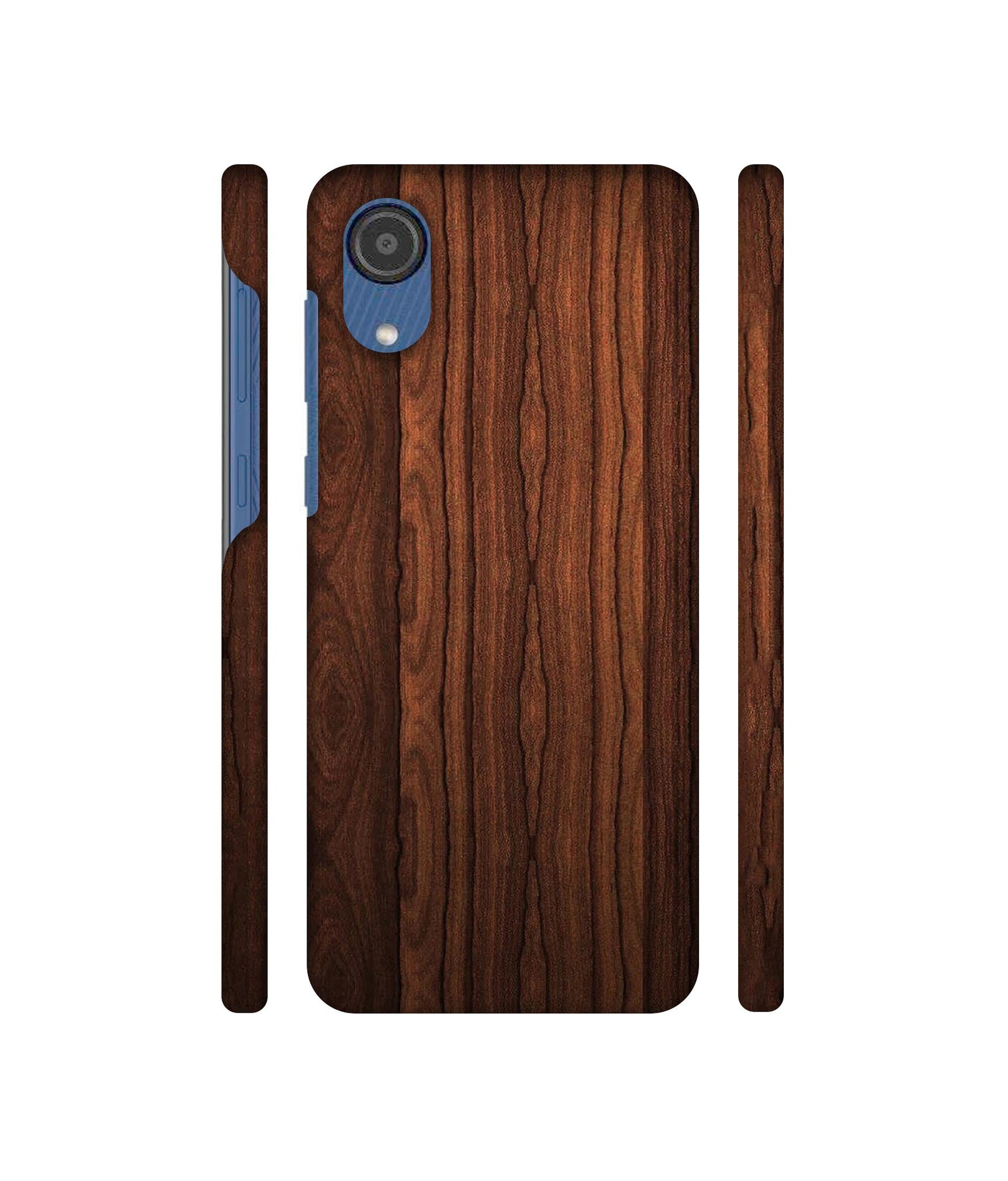 Brown Wooden Texture Designer Hard Back Cover for Samsung Galaxy M03