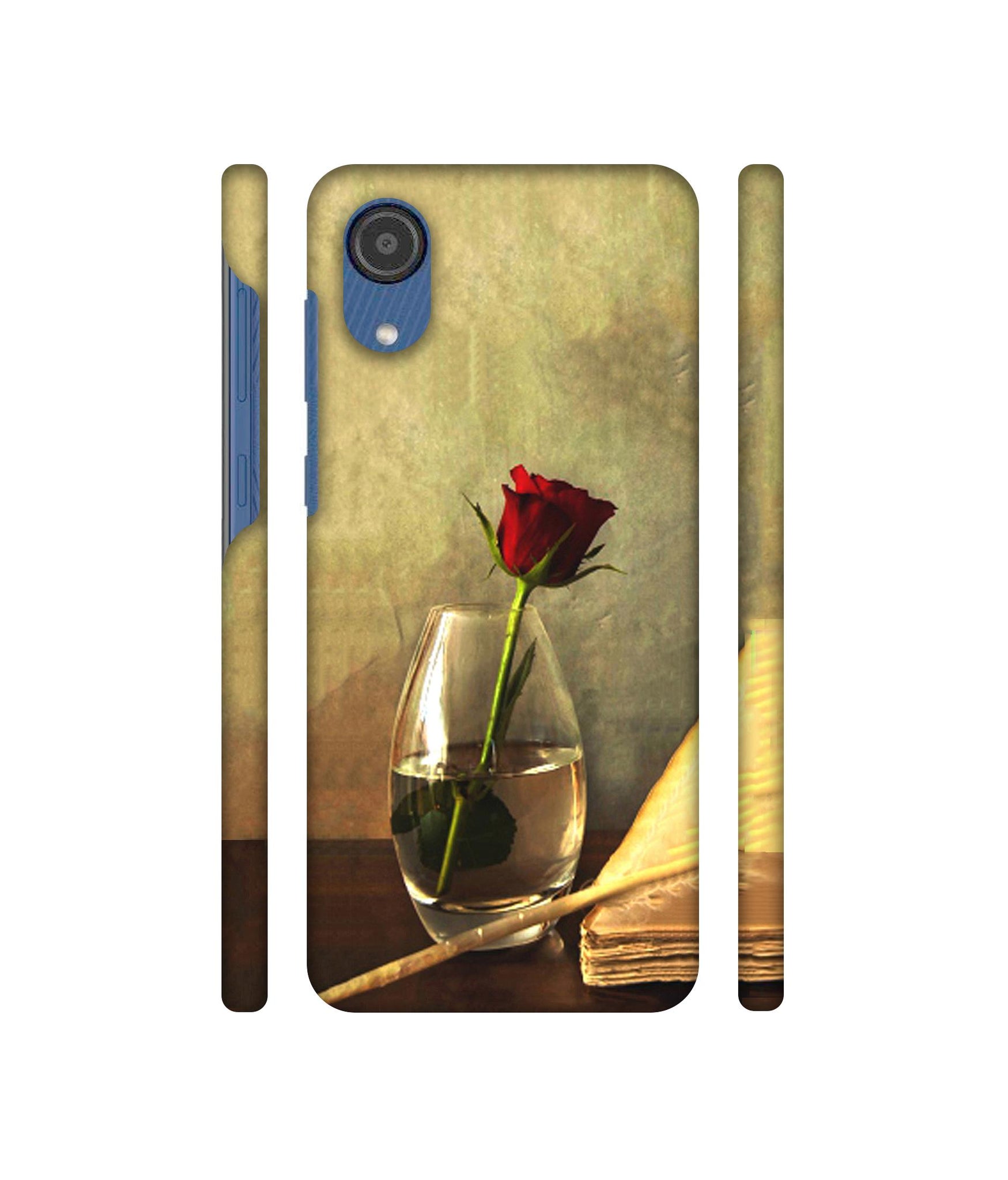 Red Rose in Glass Designer Hard Back Cover for Samsung Galaxy M03