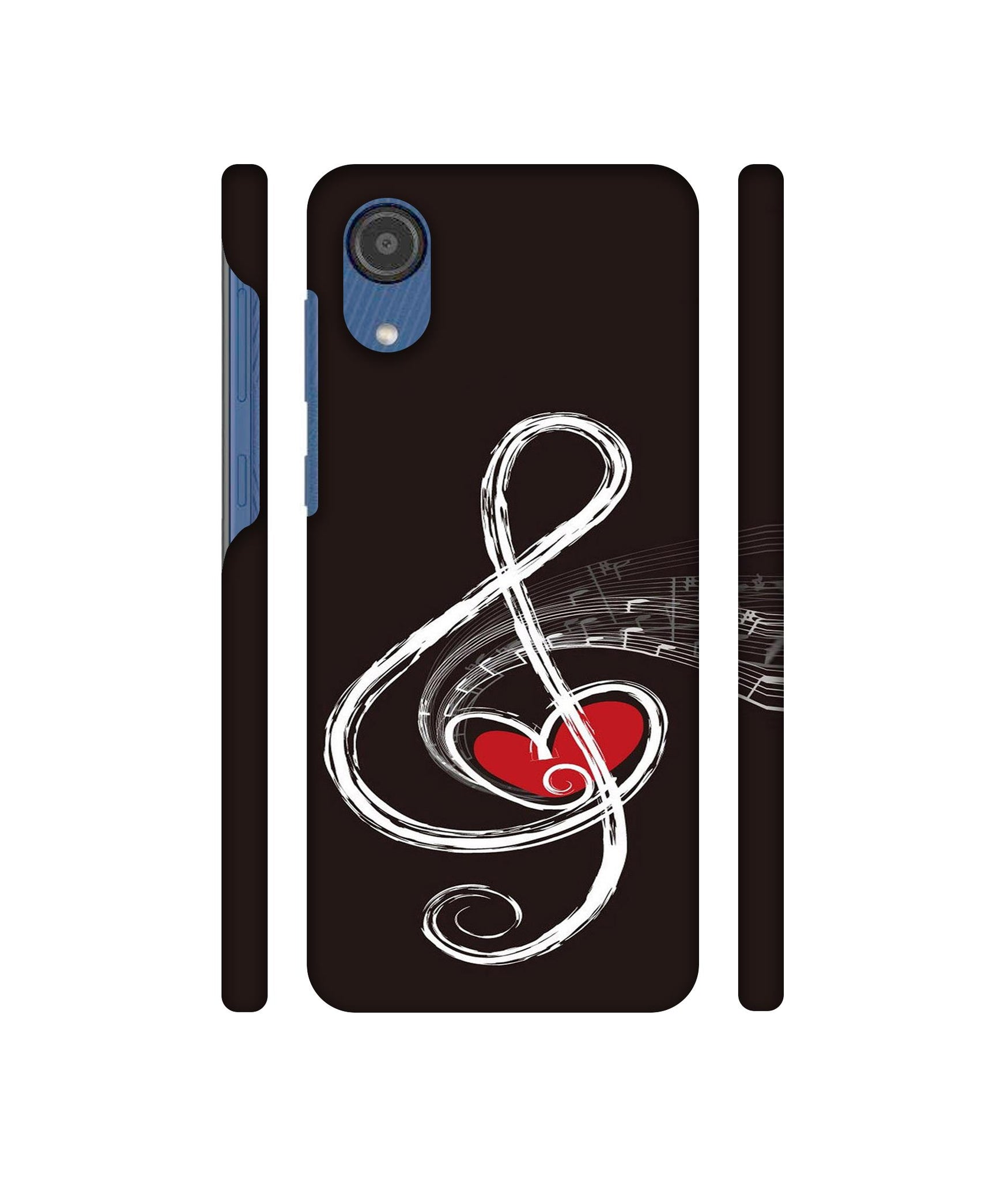 Love Note Music Designer Hard Back Cover for Samsung Galaxy M03