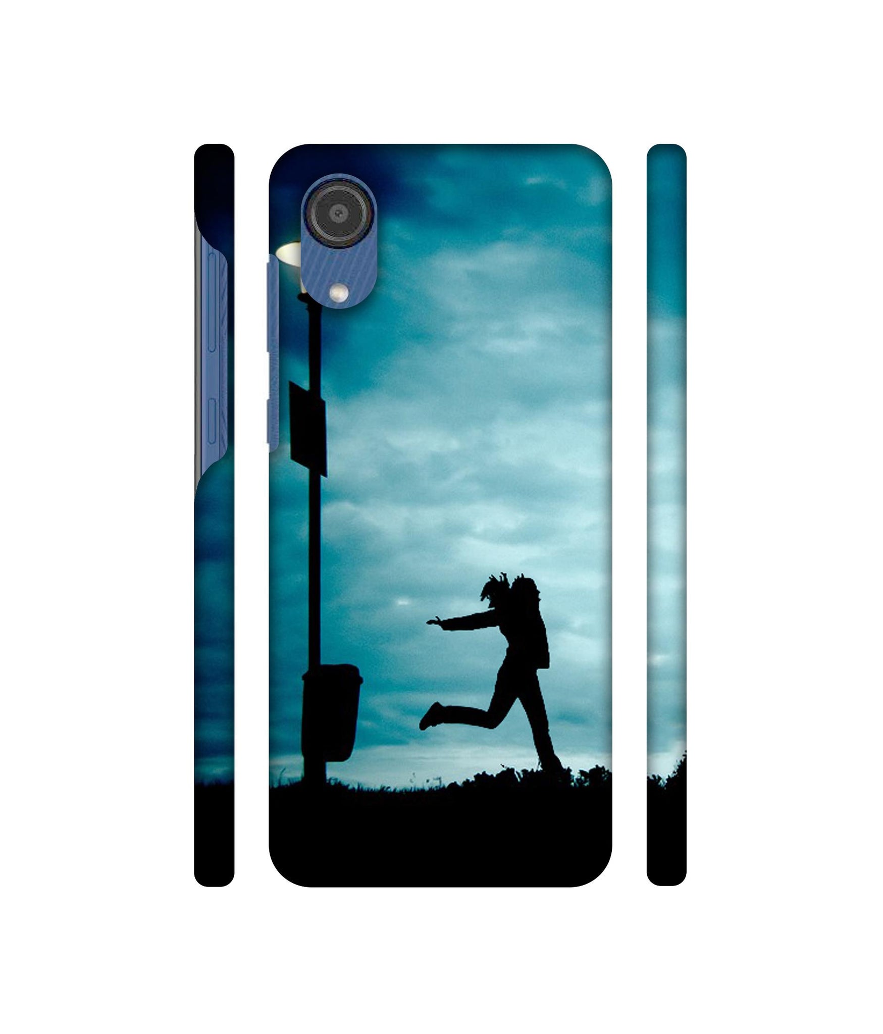Girl Running At Night Designer Hard Back Cover for Samsung Galaxy M03
