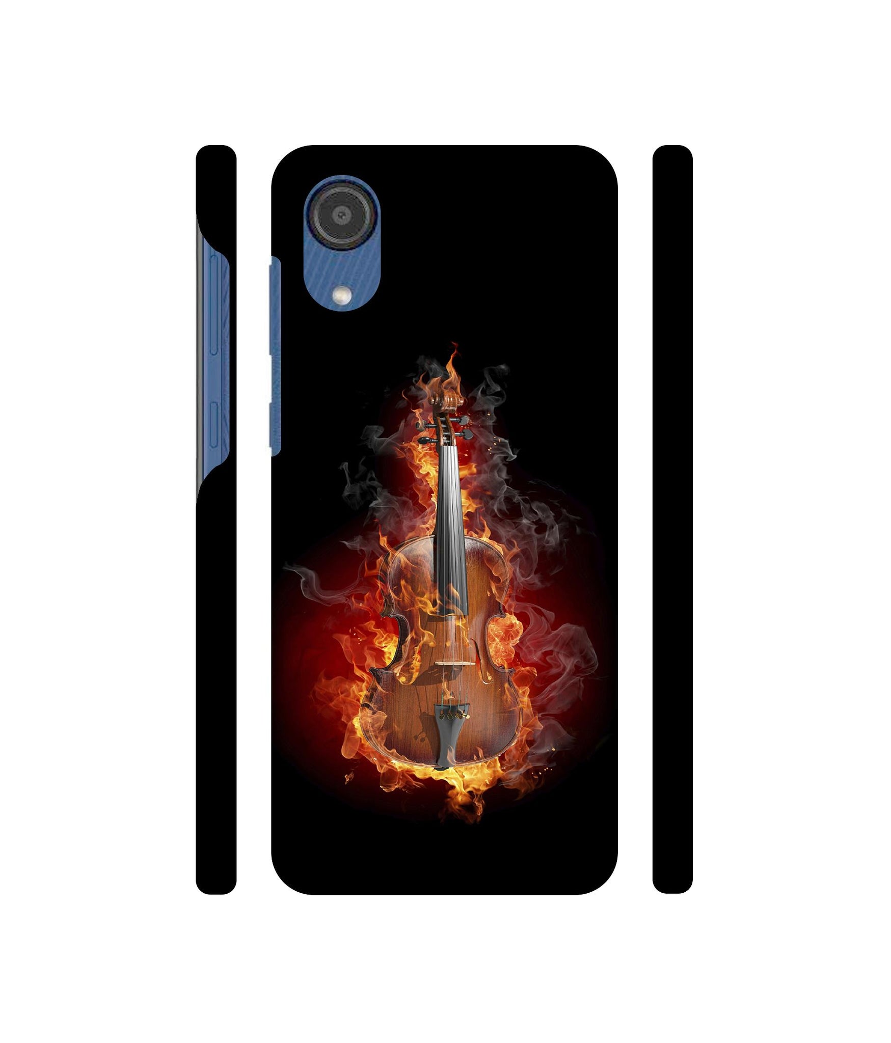 Burning Violin Designer Hard Back Cover for Samsung Galaxy M03