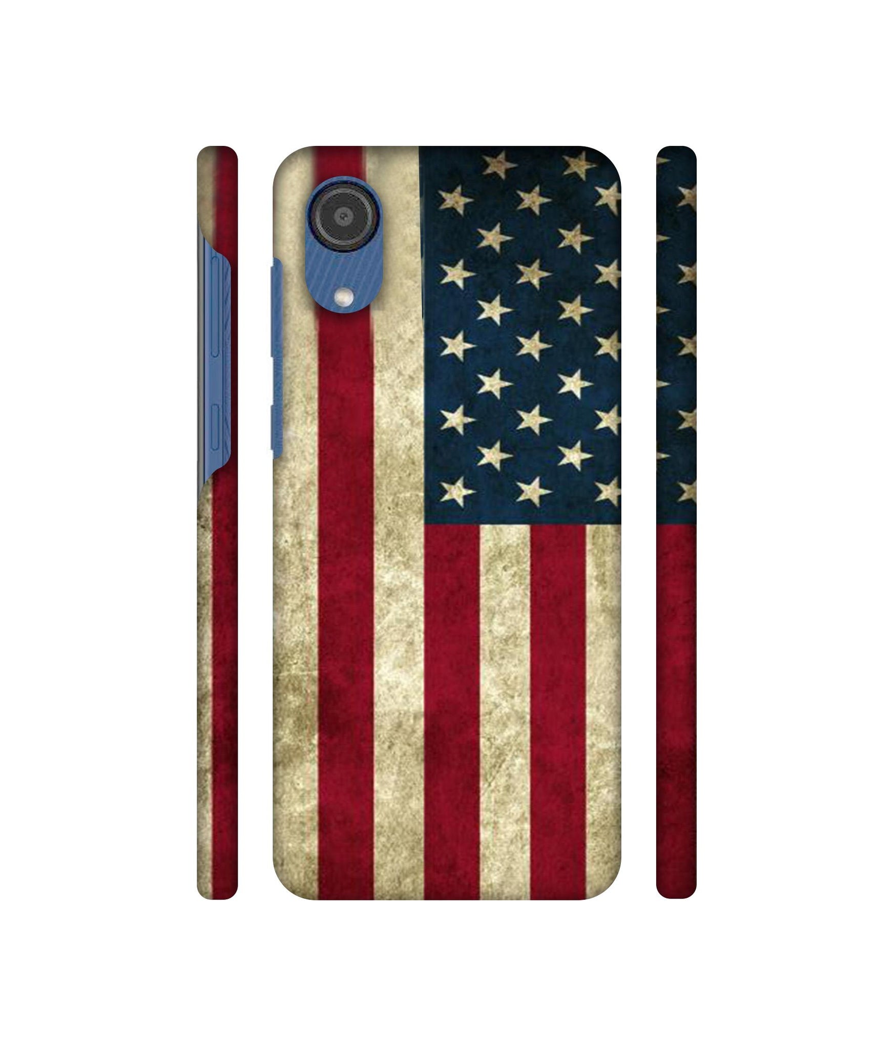 Vingate USA Flag Designer Hard Back Cover for Samsung Galaxy M03