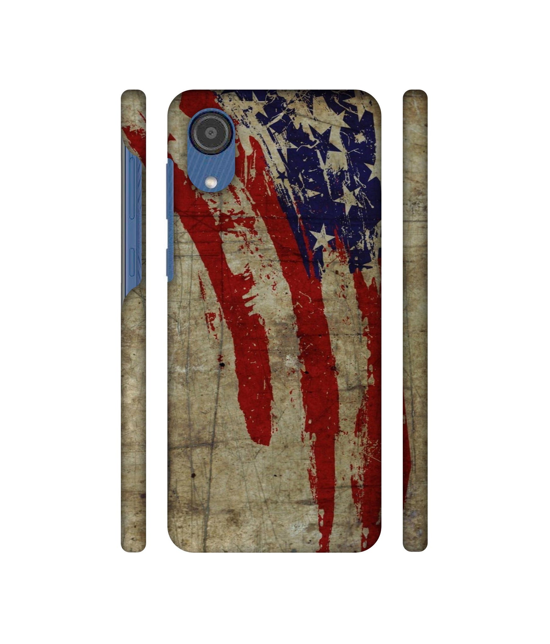Vintage American Flag Designer Hard Back Cover for Samsung Galaxy M03