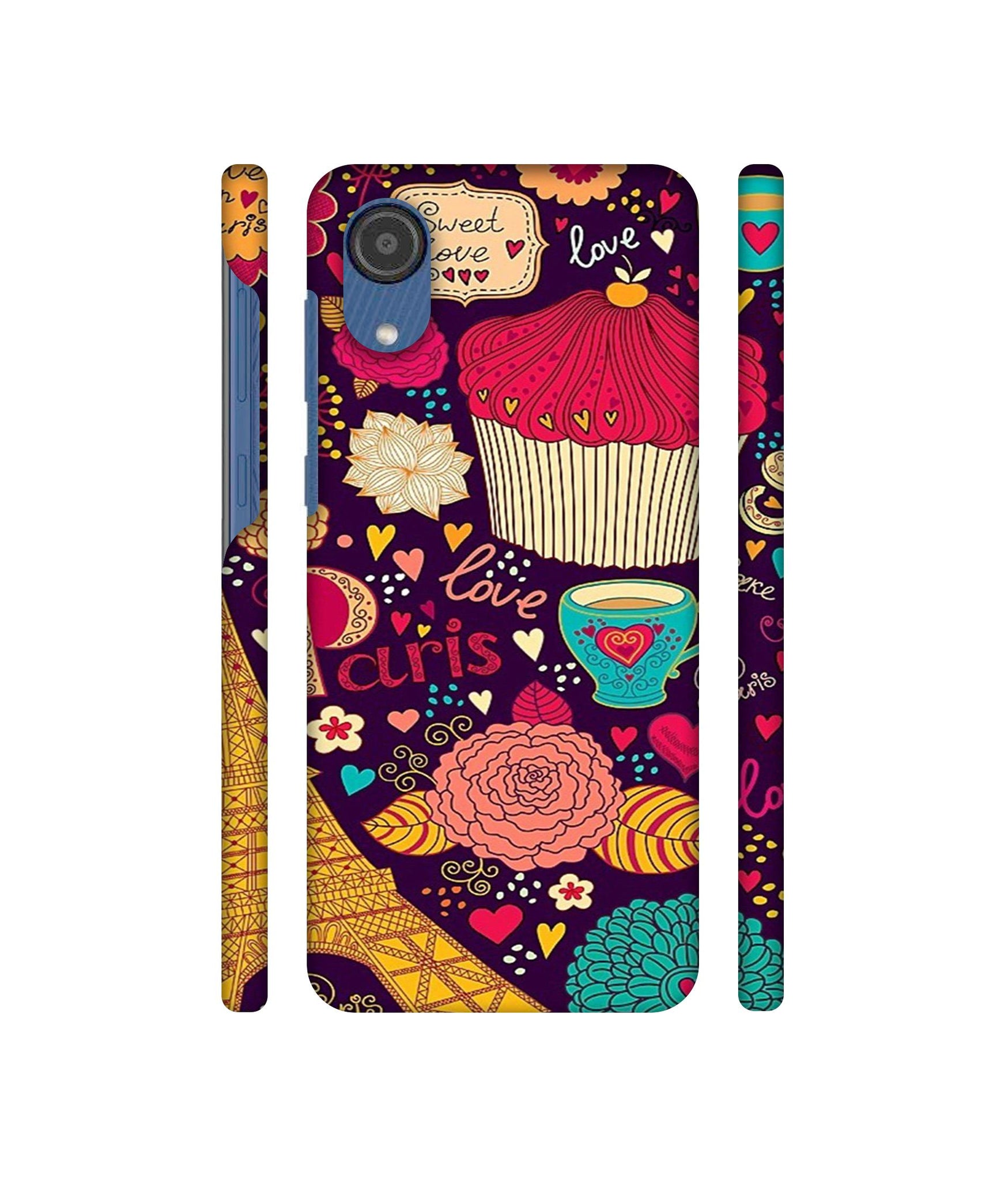 Paris Flower Love Designer Hard Back Cover for Samsung Galaxy M03