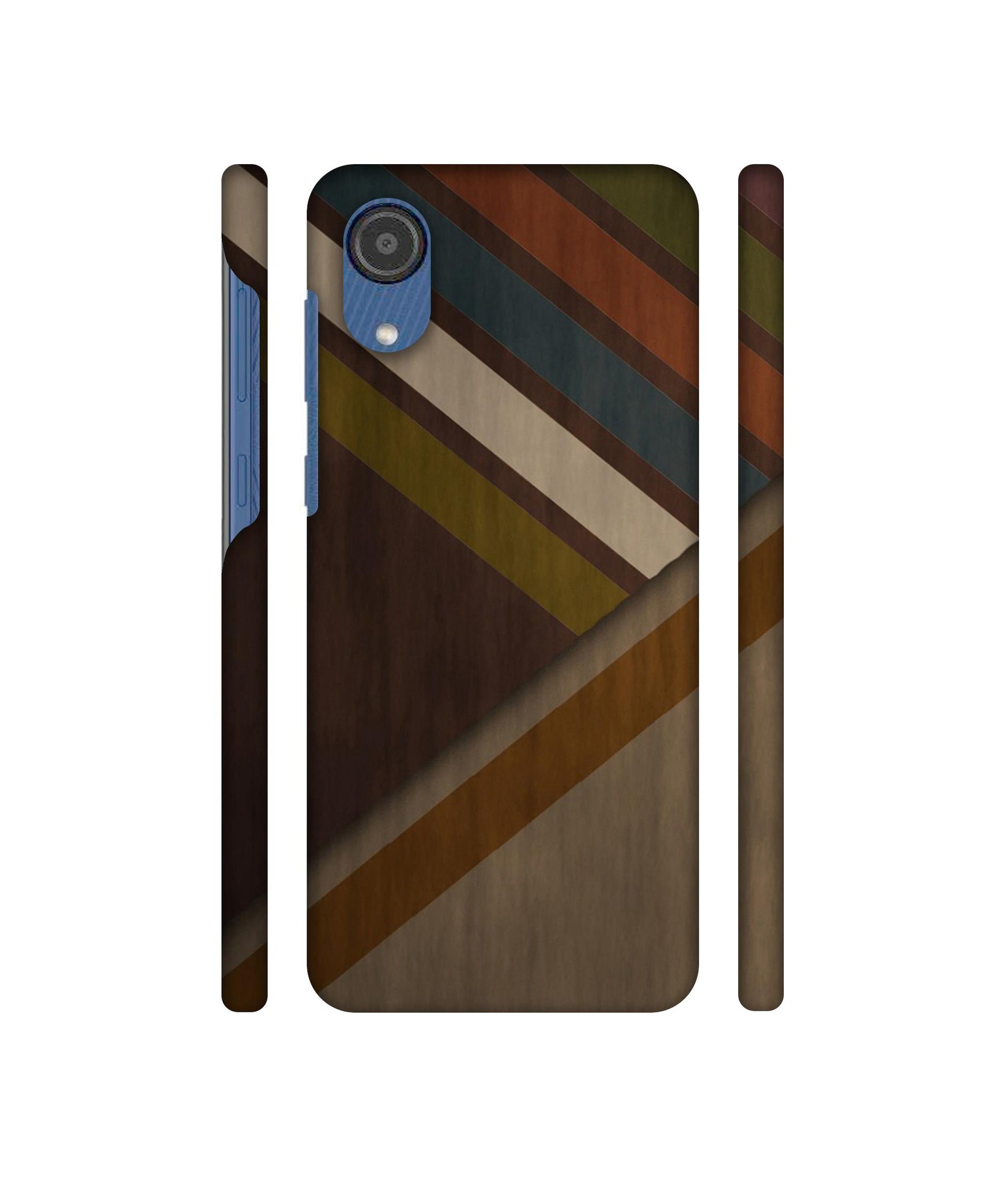 Colorful Wooden Pattern Designer Hard Back Cover for Samsung Galaxy M03