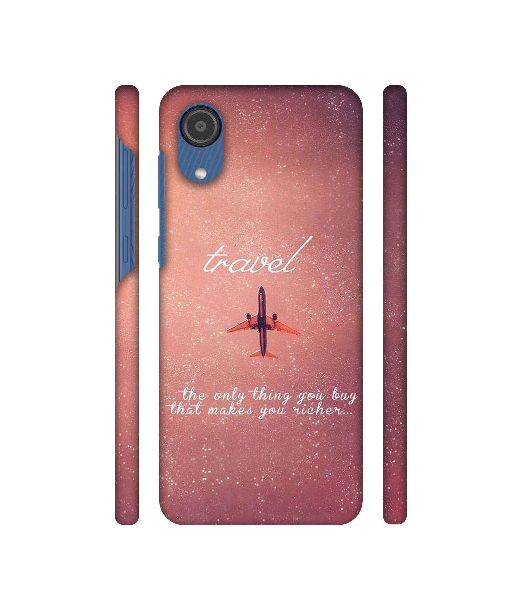 Travel with Plane Designer Hard Back Cover for Samsung Galaxy M03