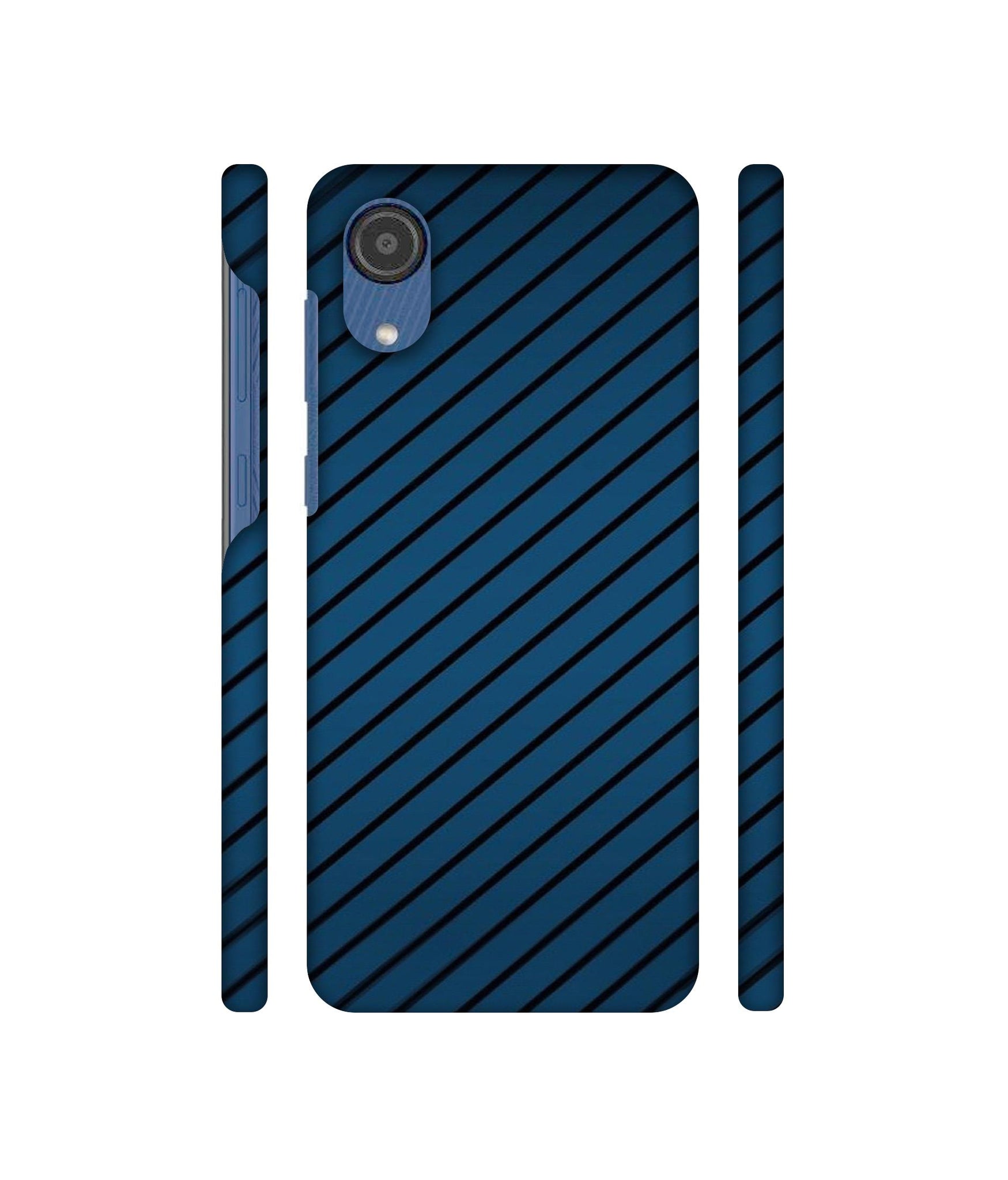 Blue Stripes Designer Hard Back Cover for Samsung Galaxy M03