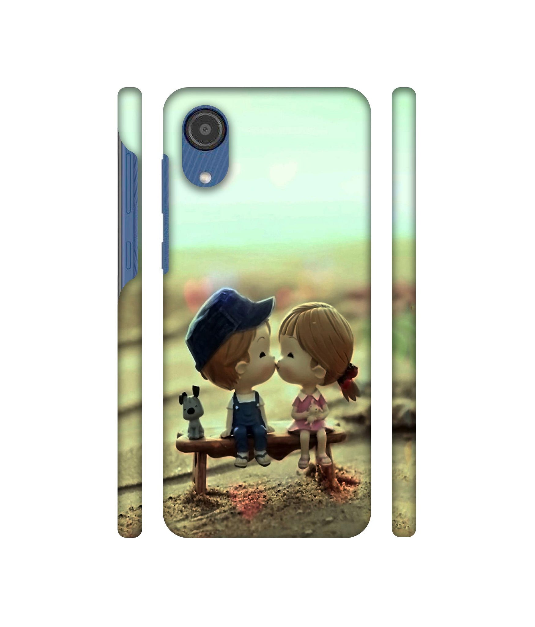 Love Couples Pattern Designer Hard Back Cover for Samsung Galaxy M03