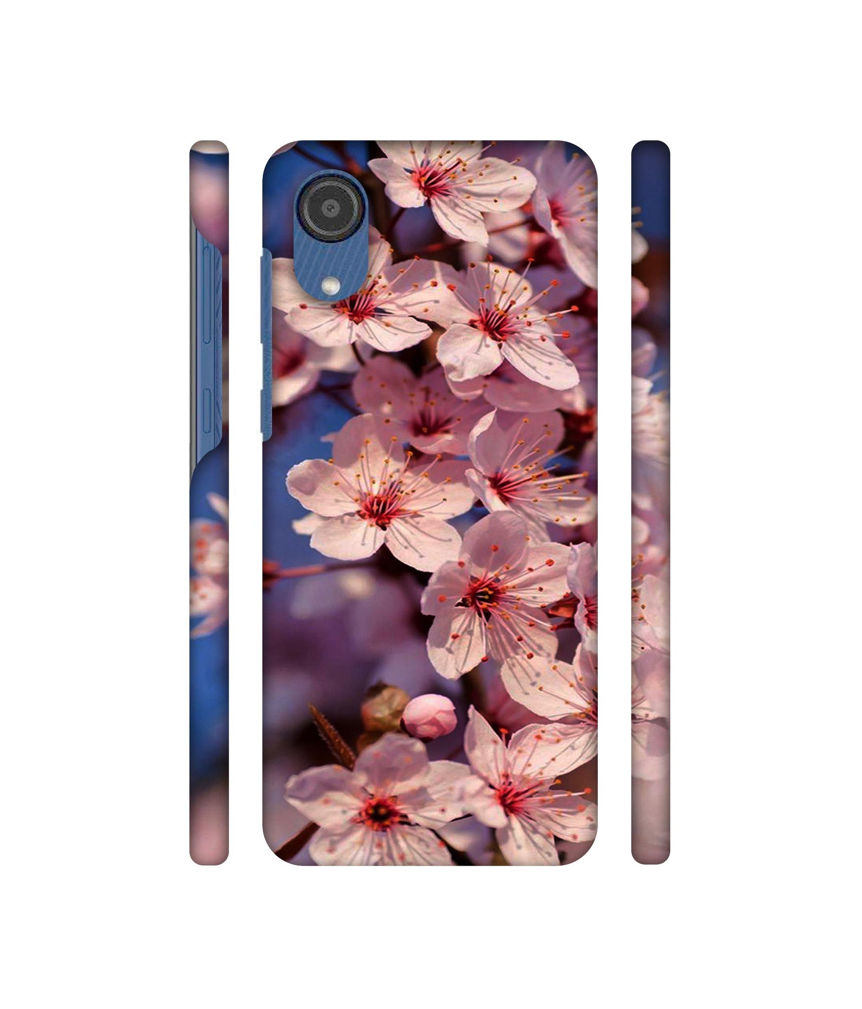 Pink Flowers Pattern Designer Hard Back Cover for Samsung Galaxy M03