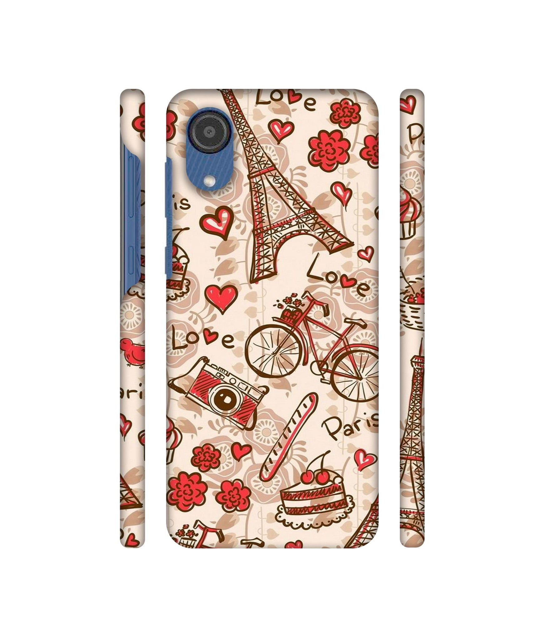 Vintage Paris Designer Hard Back Cover for Samsung Galaxy M03