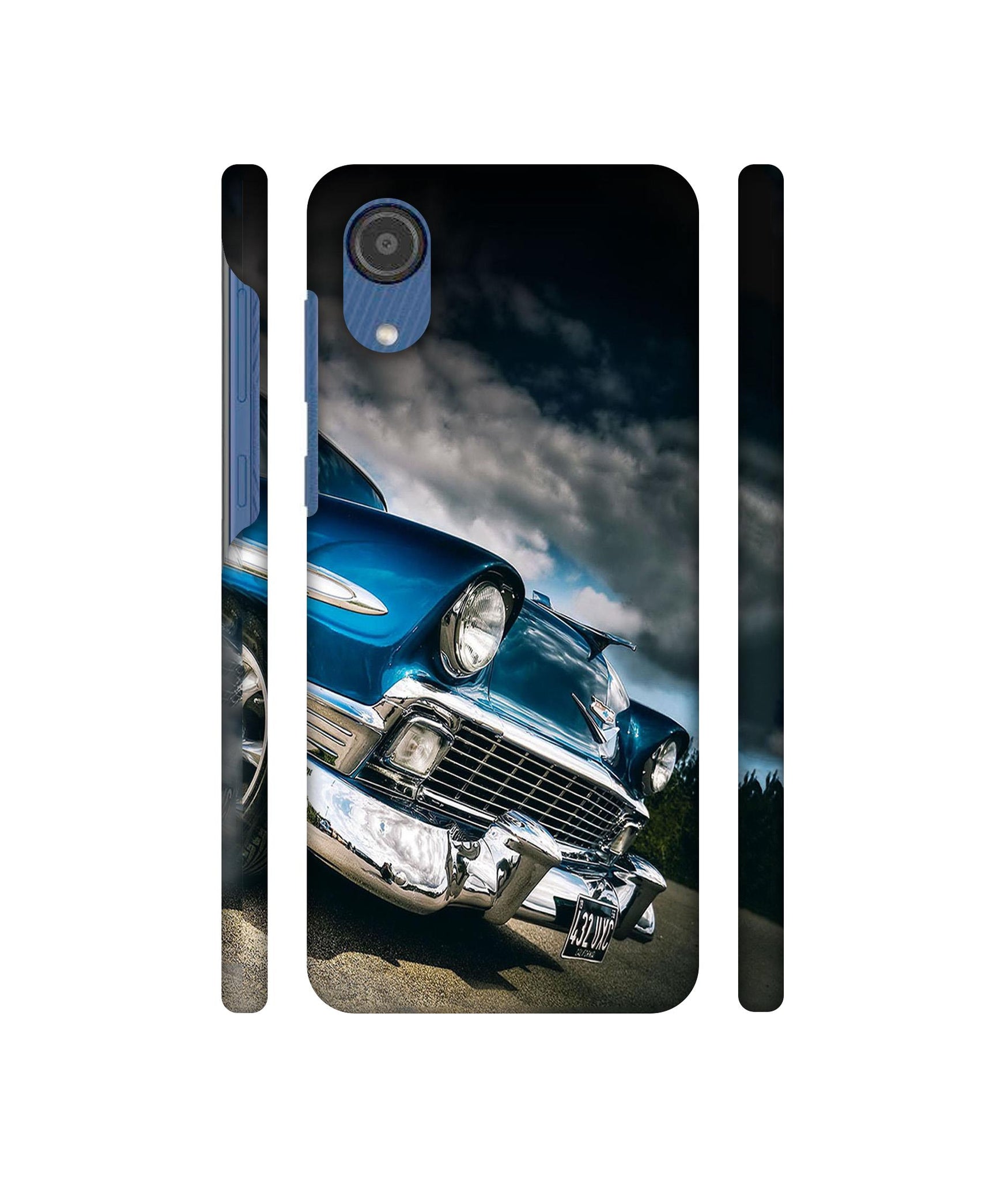 Vintage Car Pattern Designer Hard Back Cover for Samsung Galaxy M03