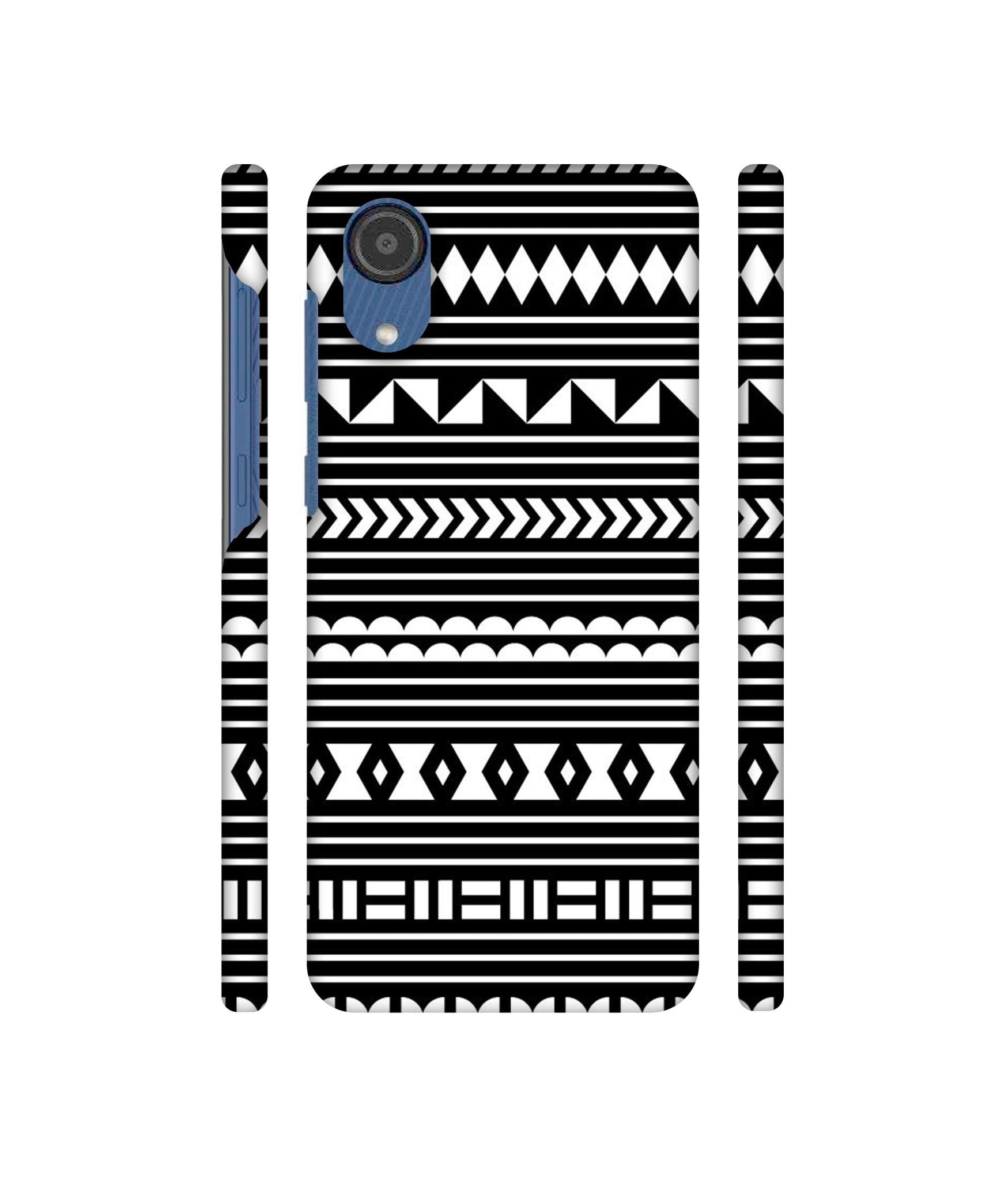 Black Pattern Designer Hard Back Cover for Samsung Galaxy M03