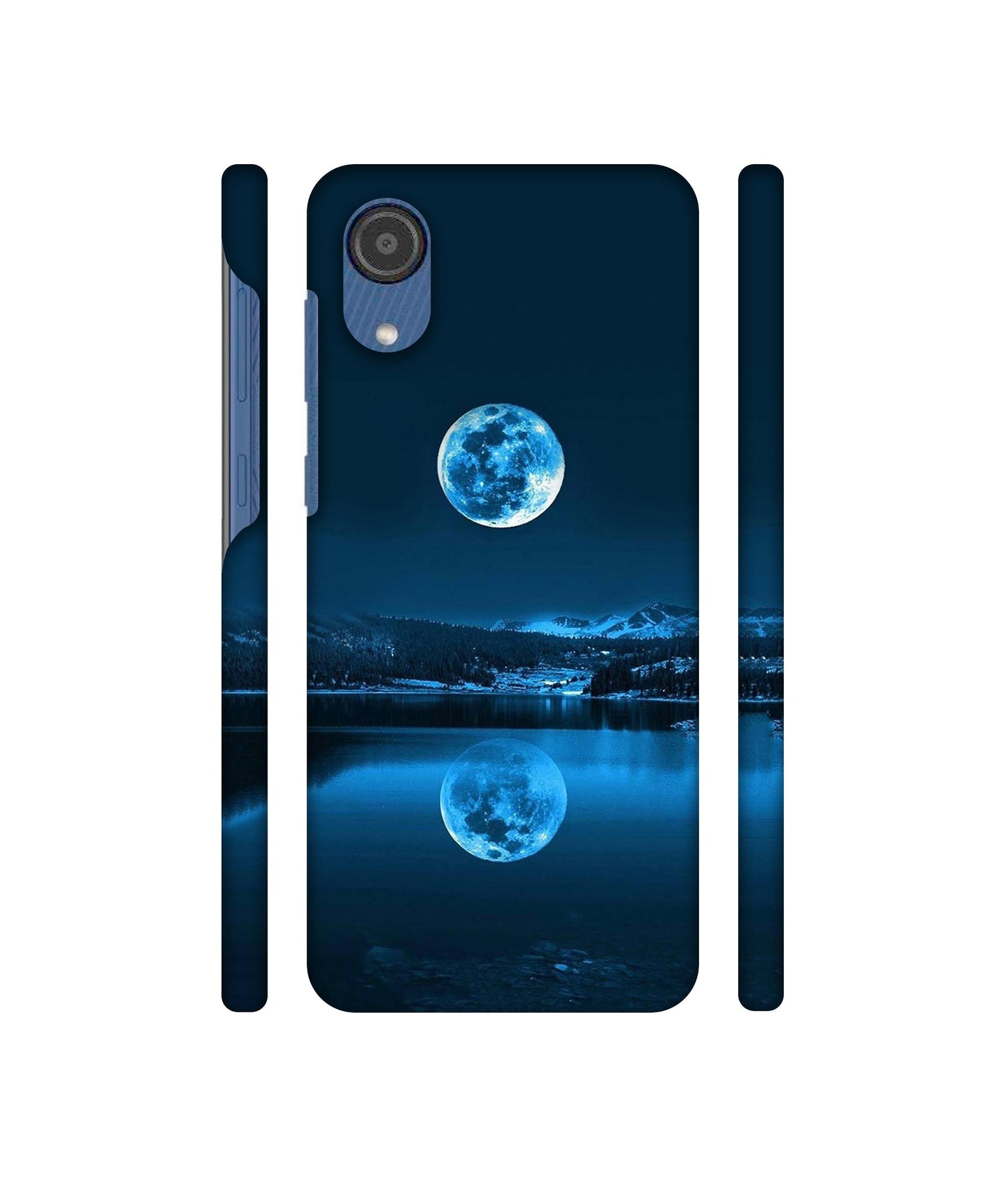 Moon Pattern Print Designer Hard Back Cover for Samsung Galaxy M03