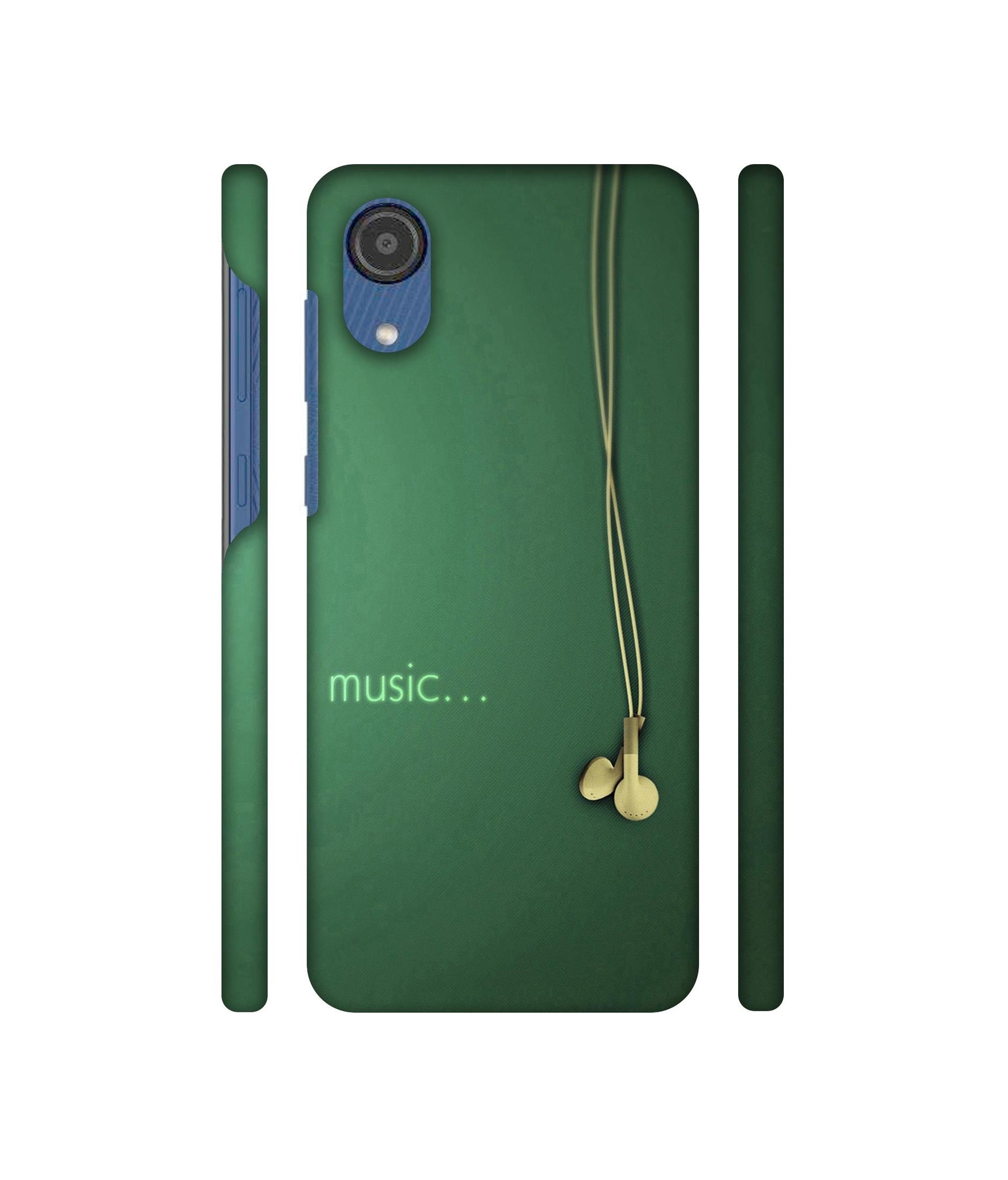Headphone Music Designer Hard Back Cover for Samsung Galaxy M03