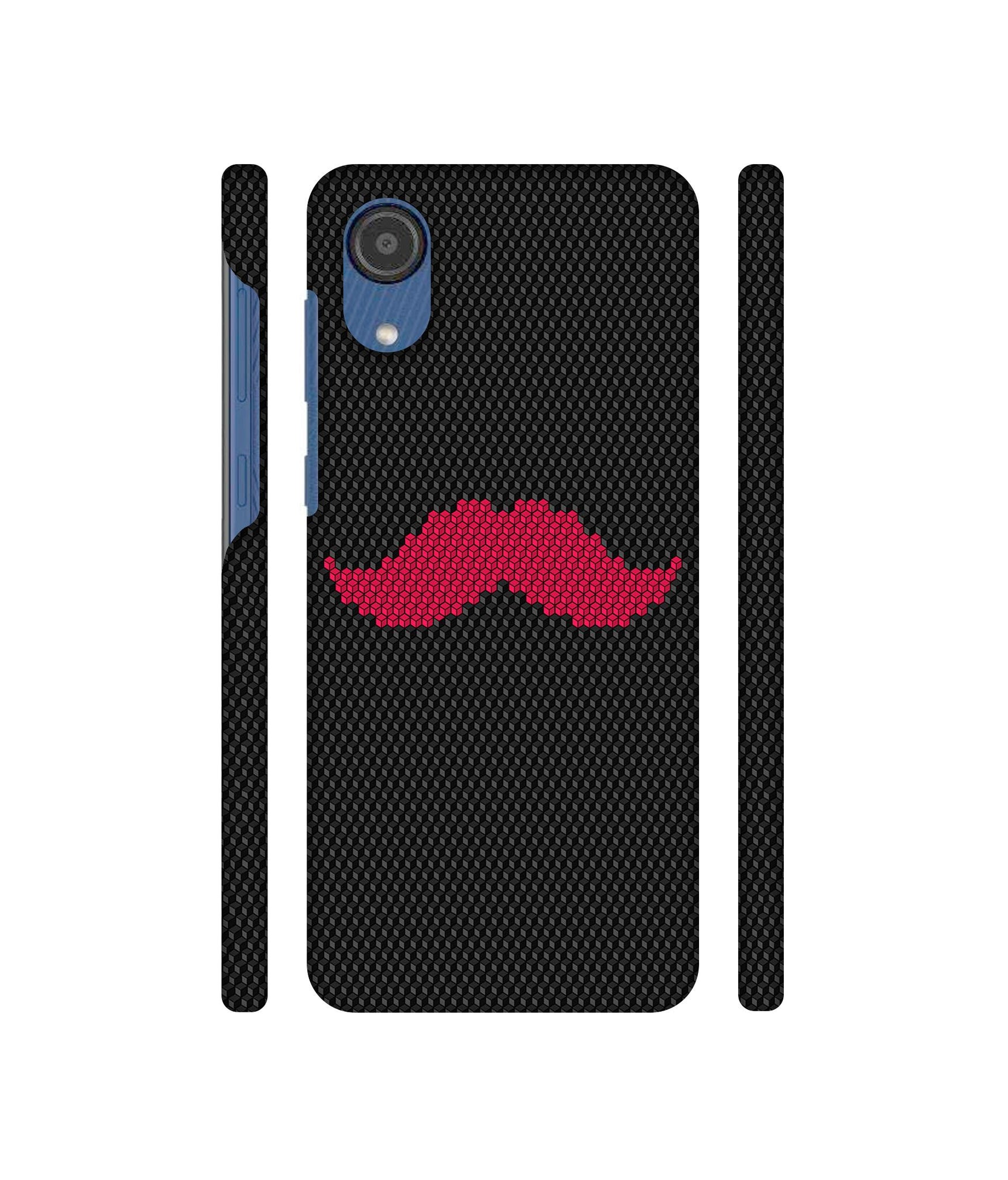 Pink Mustache Pattern Designer Hard Back Cover for Samsung Galaxy M03