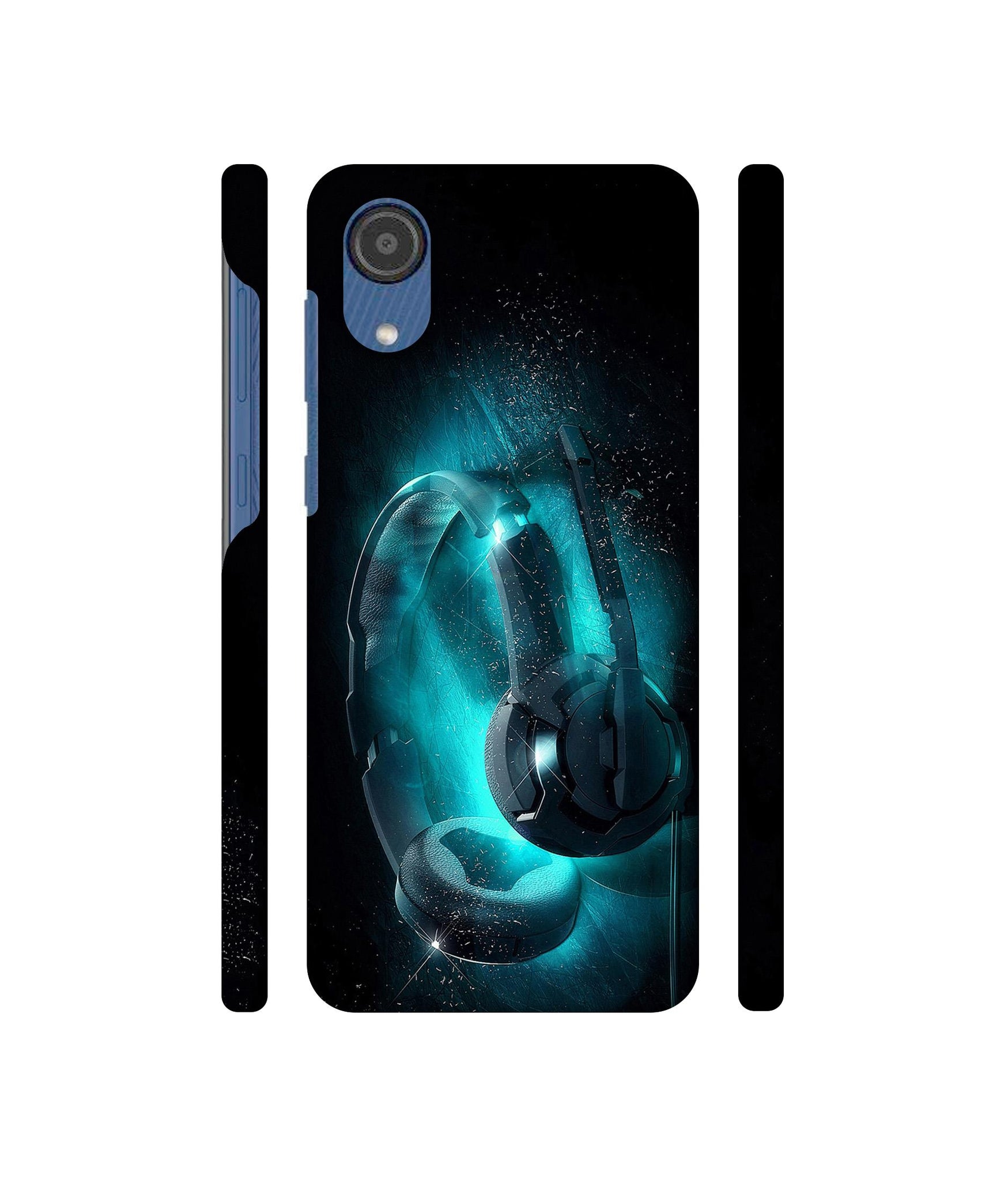 Cool Headphone Designer Hard Back Cover for Samsung Galaxy M03