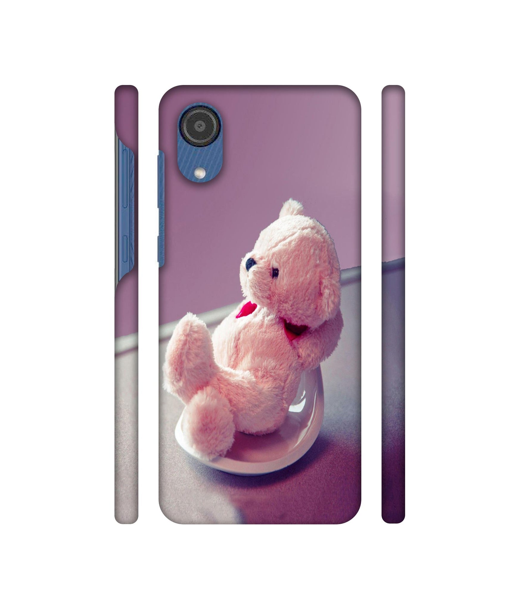 Cute Teddy Bear Designer Hard Back Cover for Samsung Galaxy M03