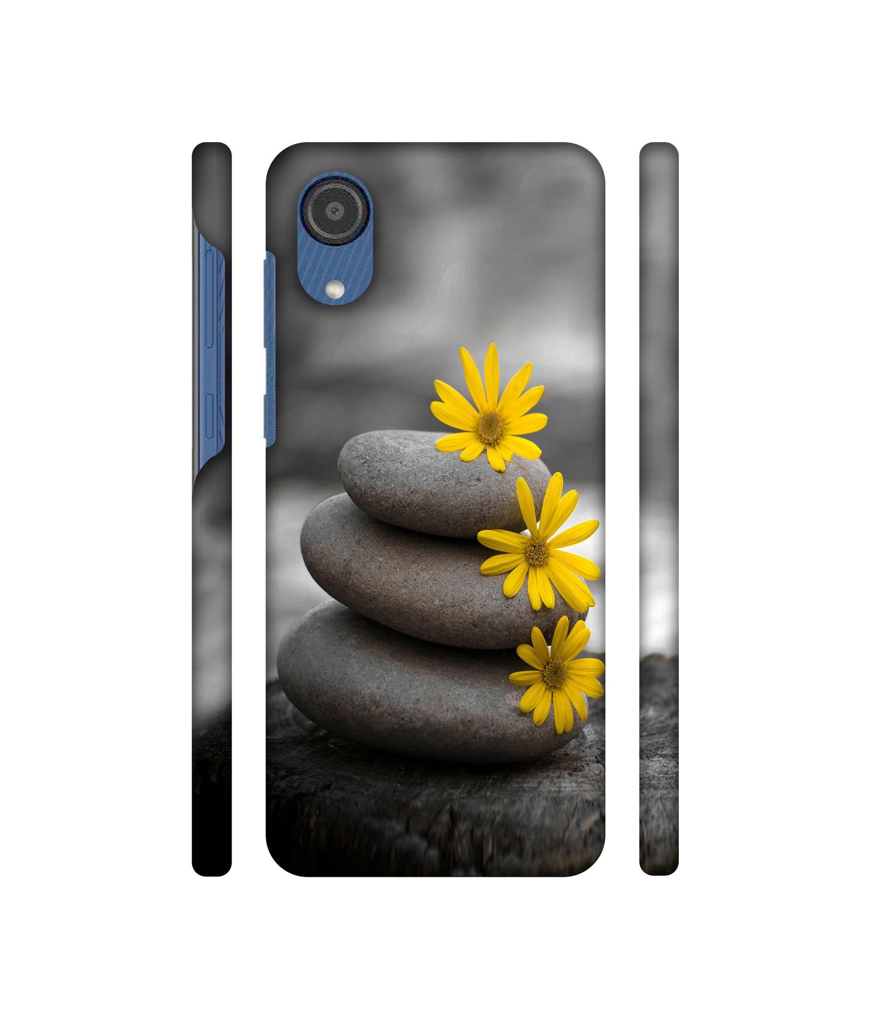 Stones And Flower Designer Hard Back Cover for Samsung Galaxy M03