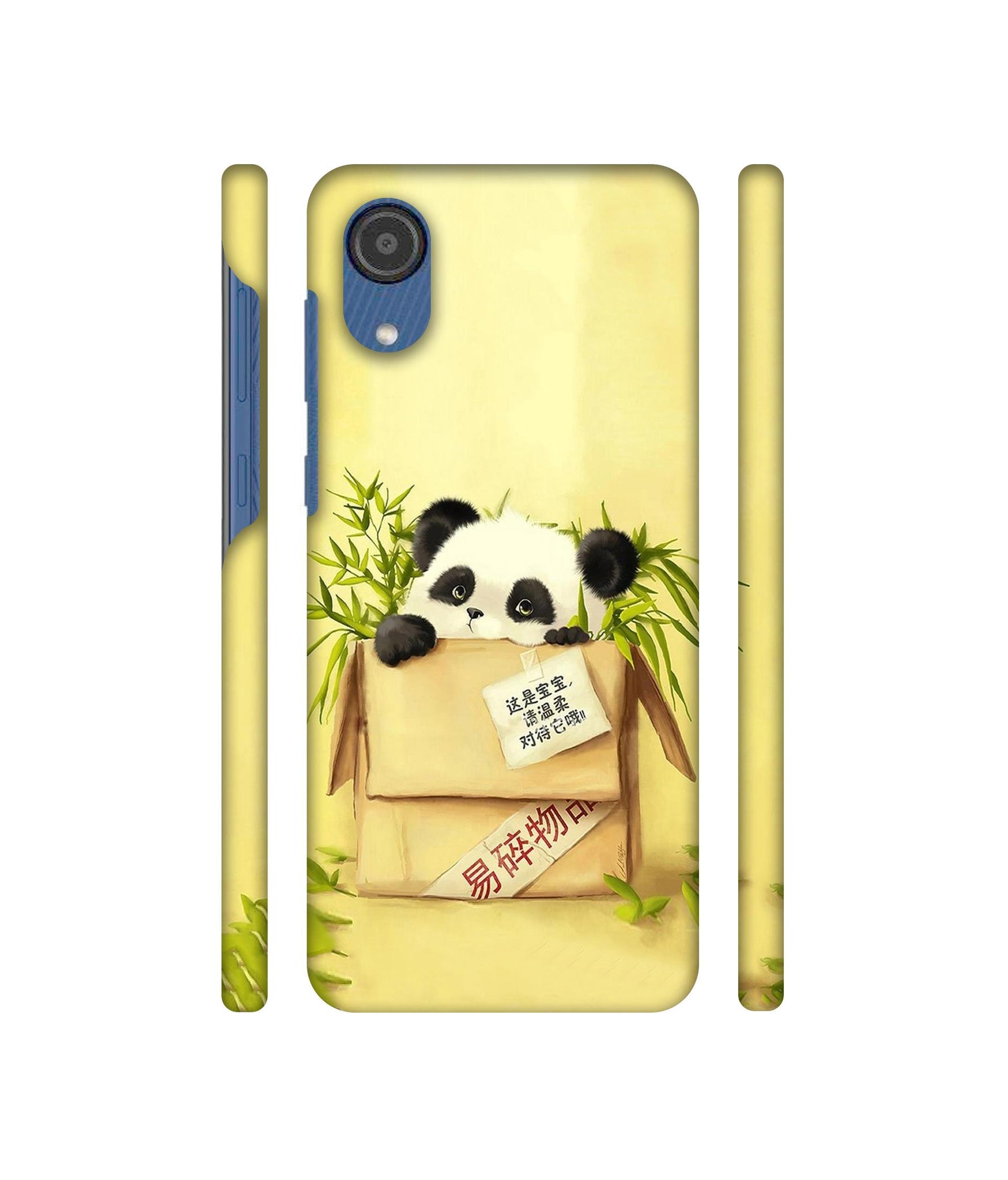 Panda In Box Designer Hard Back Cover for Samsung Galaxy M03