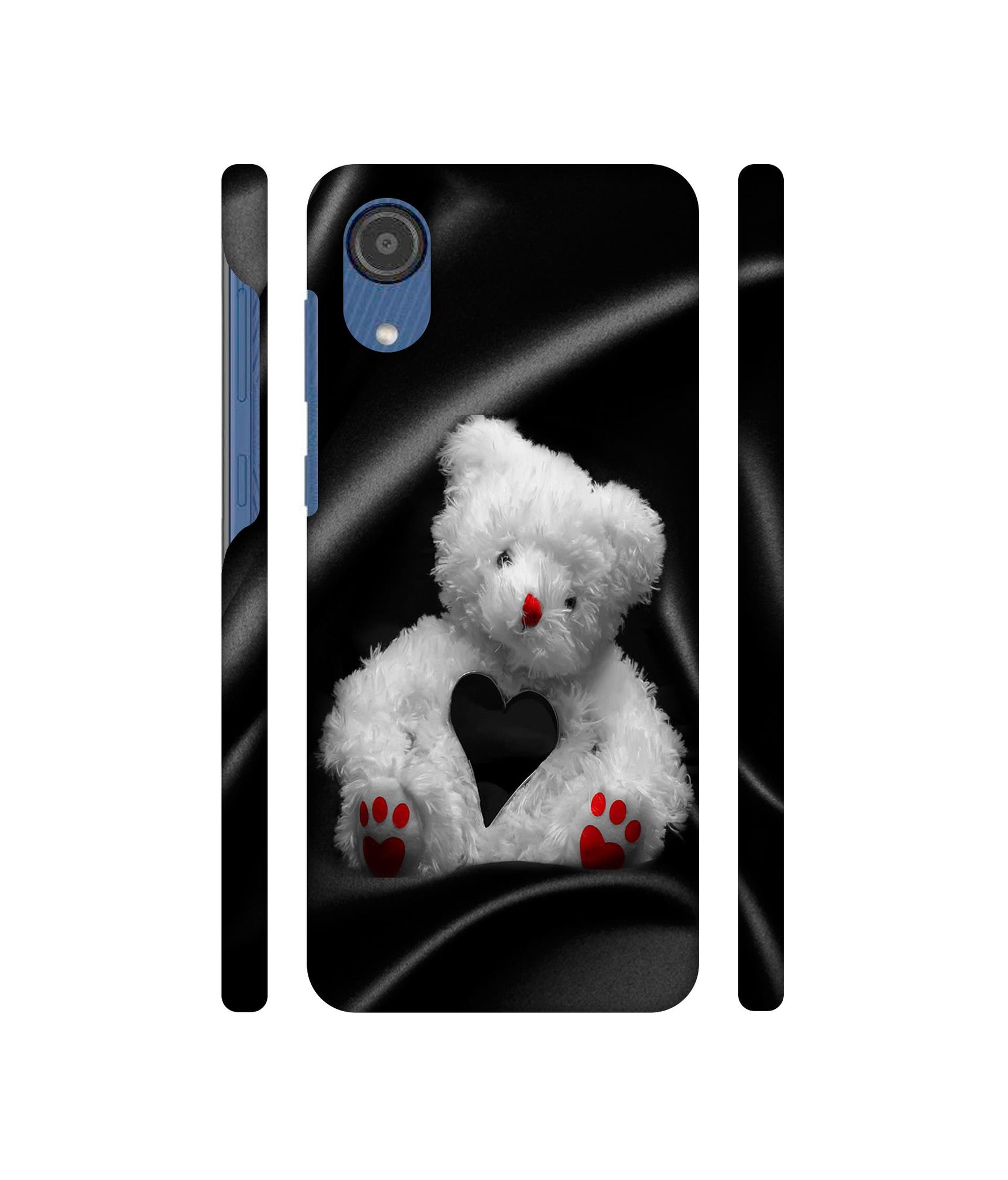 White Teddy Bear Designer Hard Back Cover for Samsung Galaxy M03