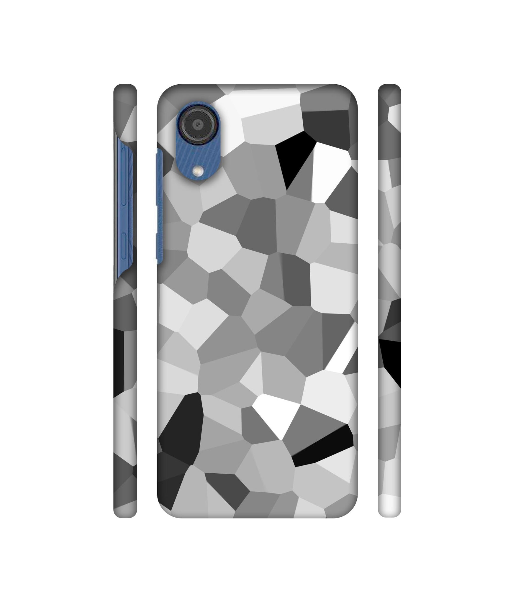 Black & White Mathematical Shape Designer Hard Back Cover for Samsung Galaxy M03