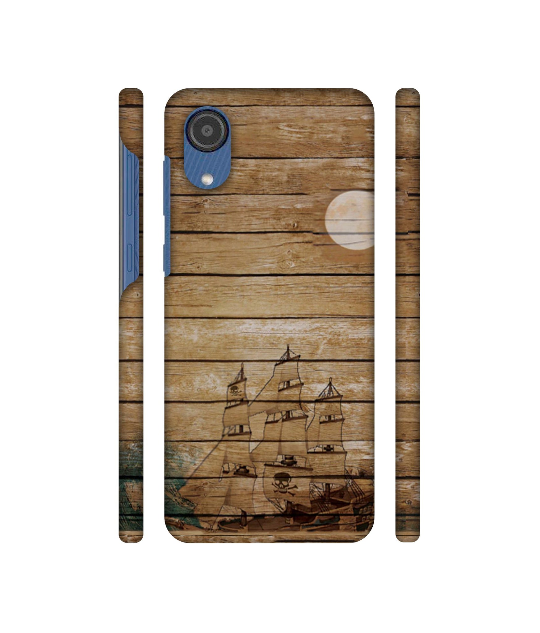 Wooden Pattern Designer Hard Back Cover for Samsung Galaxy M03