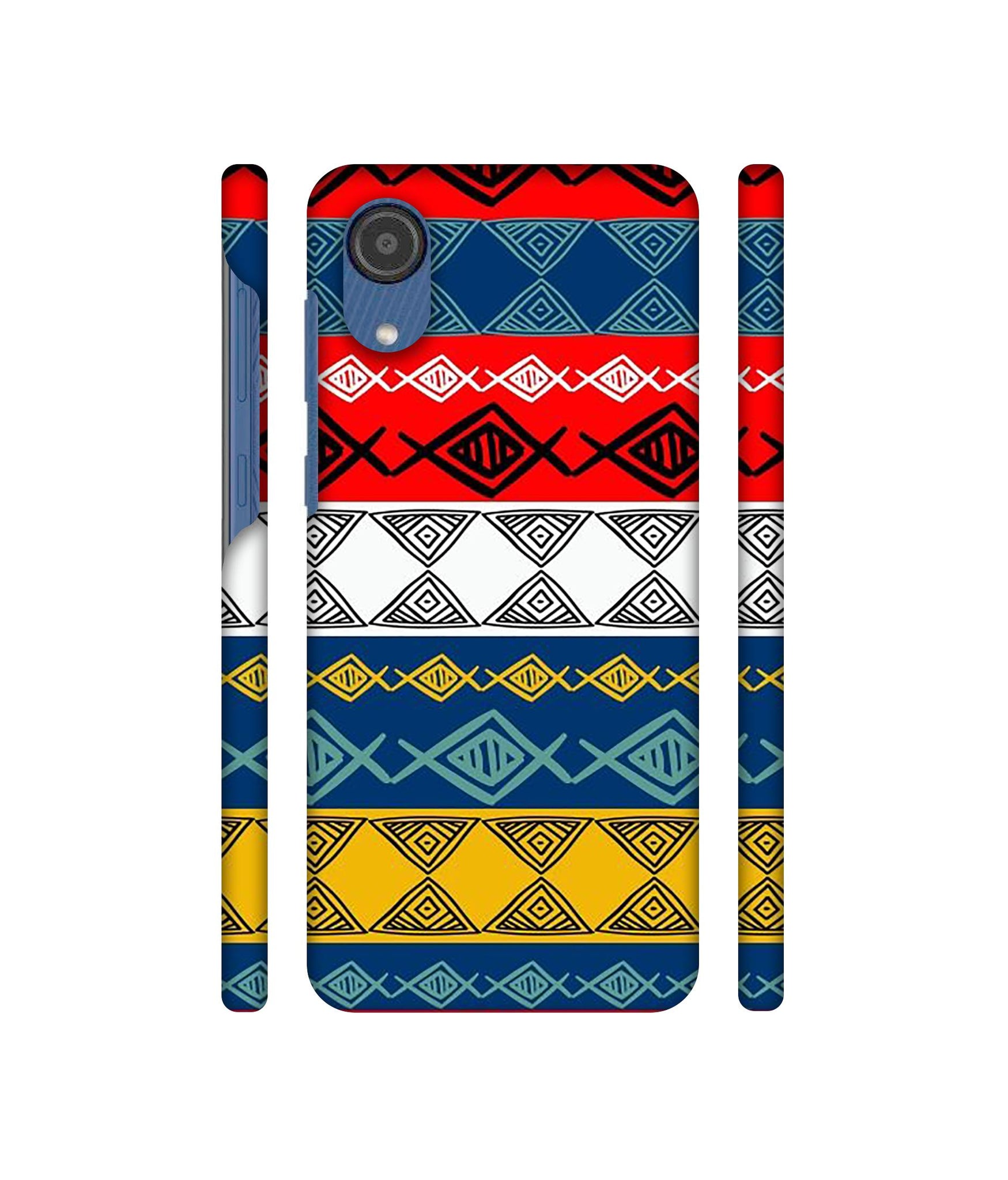 Colorful Hand Made Rangoli Art Designer Hard Back Cover for Samsung Galaxy M03