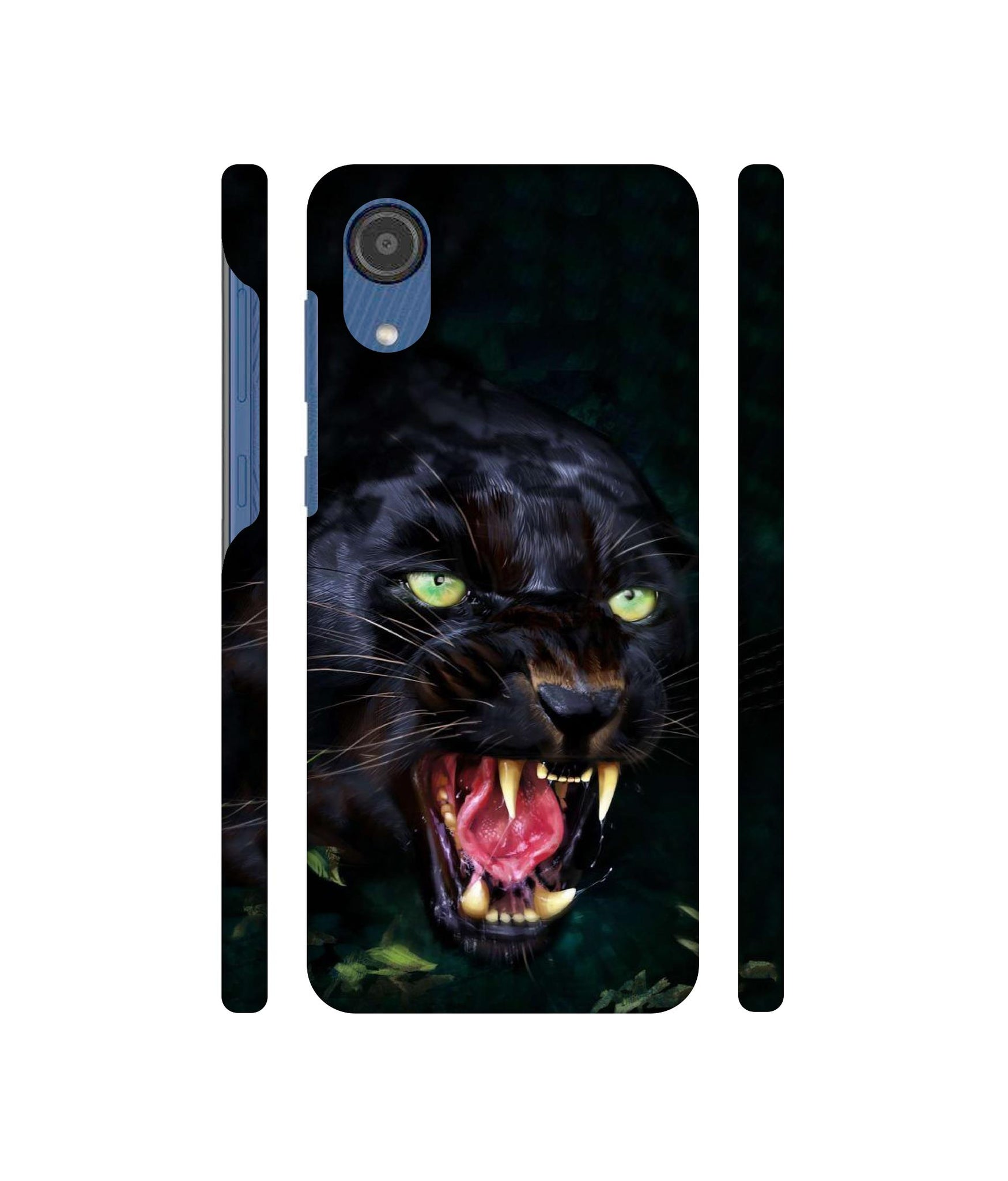 Angry Black Tiger Face Designer Hard Back Cover for Samsung Galaxy M03