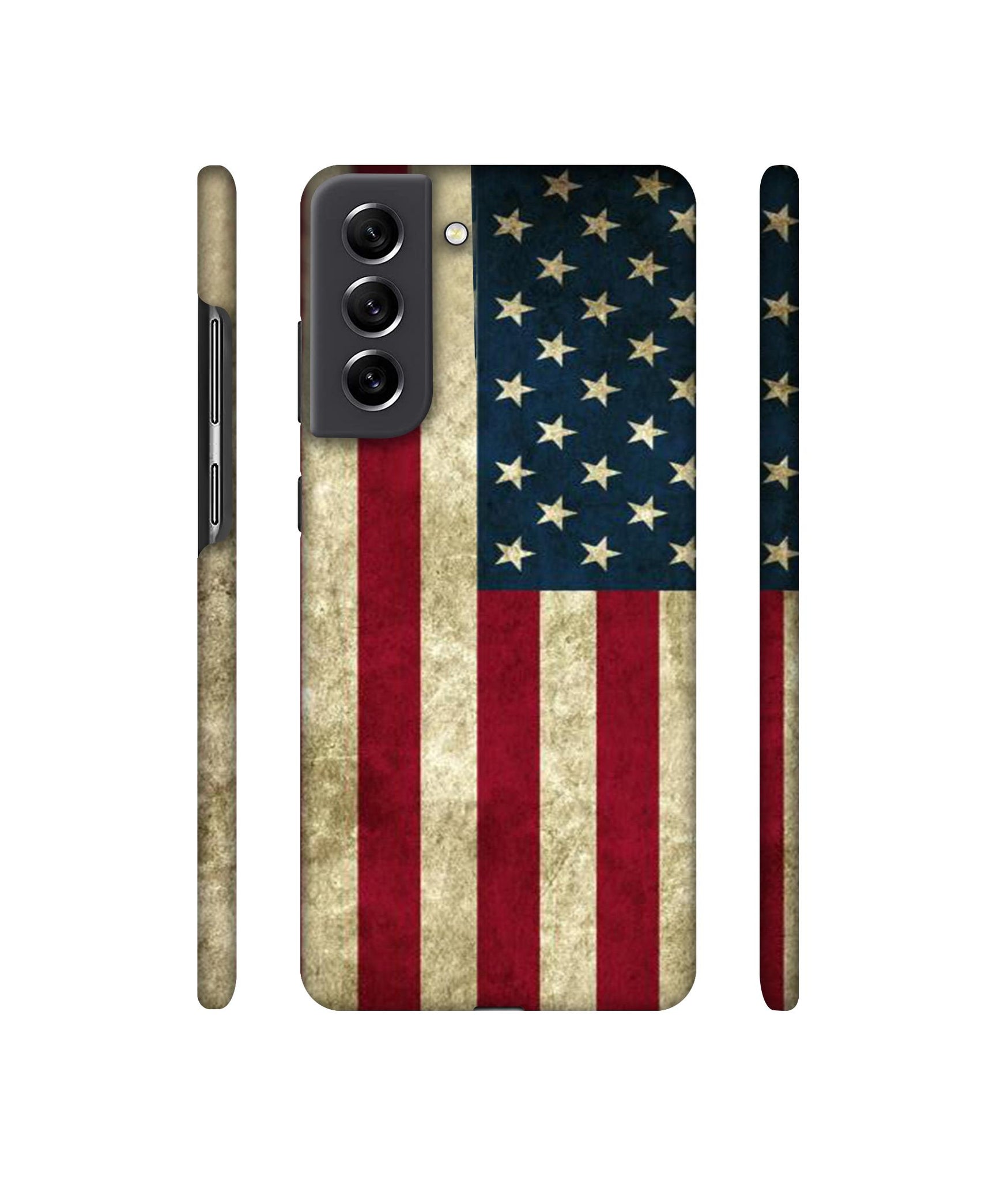 Vingate USA Flag Designer Hard Back Cover for Samsung Galaxy S21 FE 5G