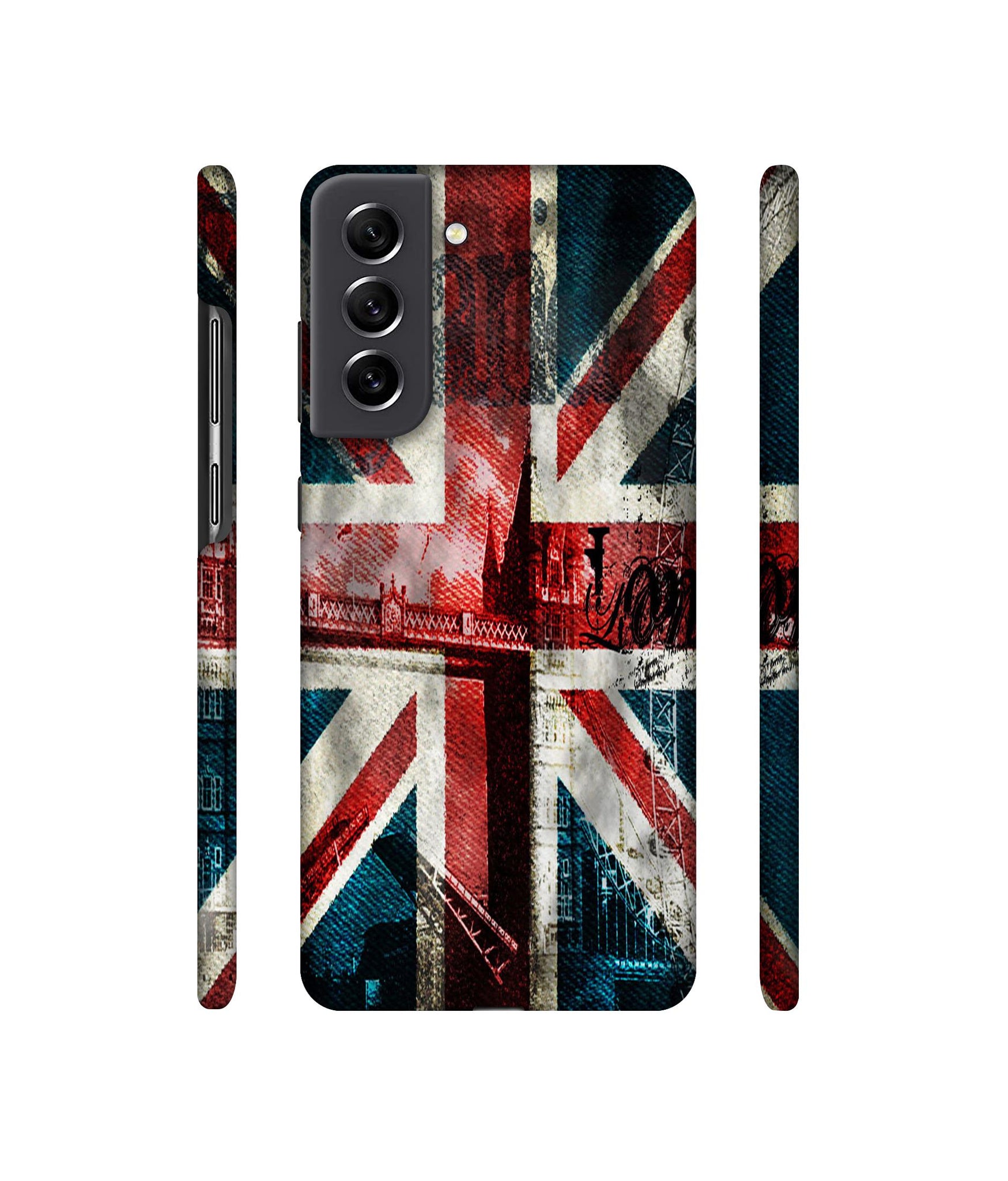 London Flag wallpaper Designer Hard Back Cover for Samsung Galaxy S21 FE 5G